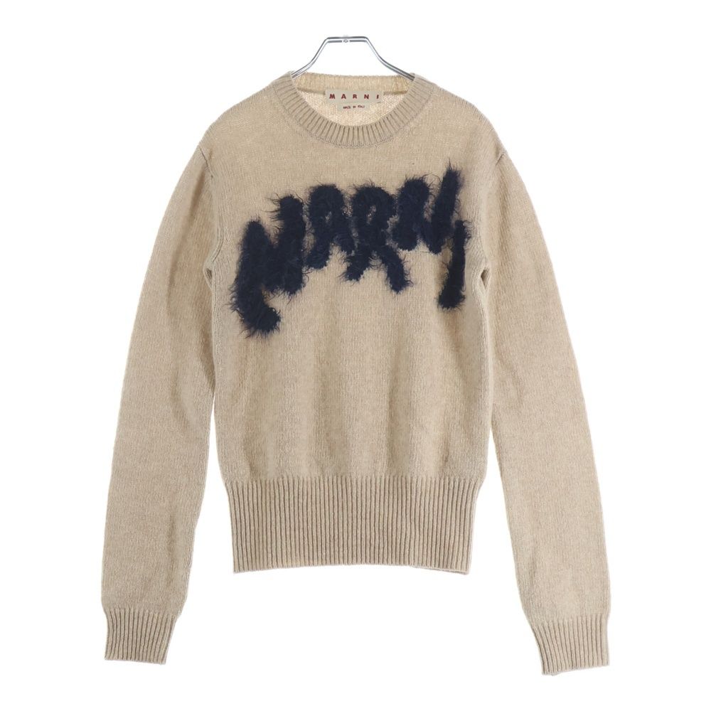MARNI (マルニ) 22AW シェットランド ロゴクルーネックニット MARNI (マルニ) 22AW シェットランド ロゴクルーネックニット