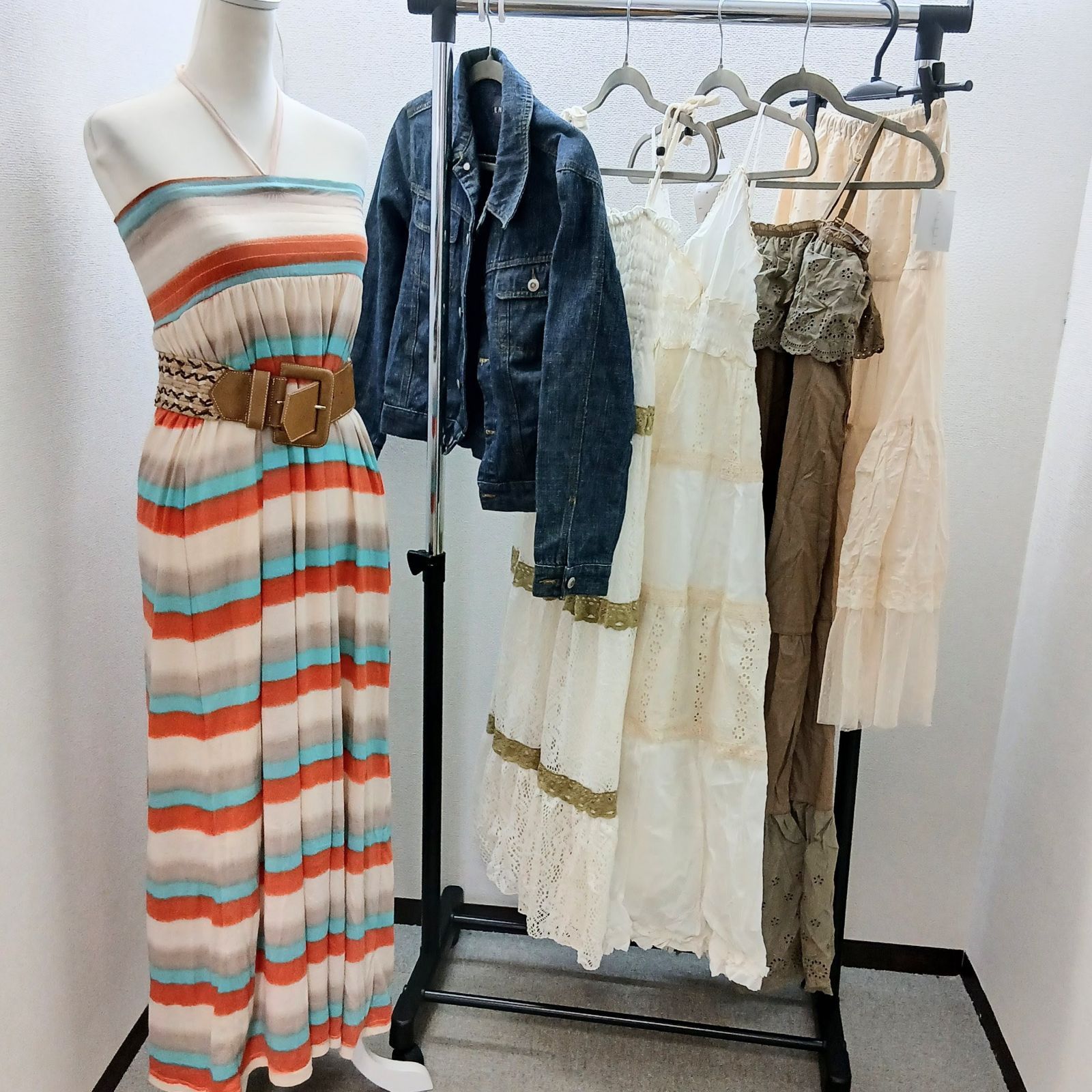 平成レトロ 洋服詰め合わせ7点セット マキシ丈ワンピースなど SK 