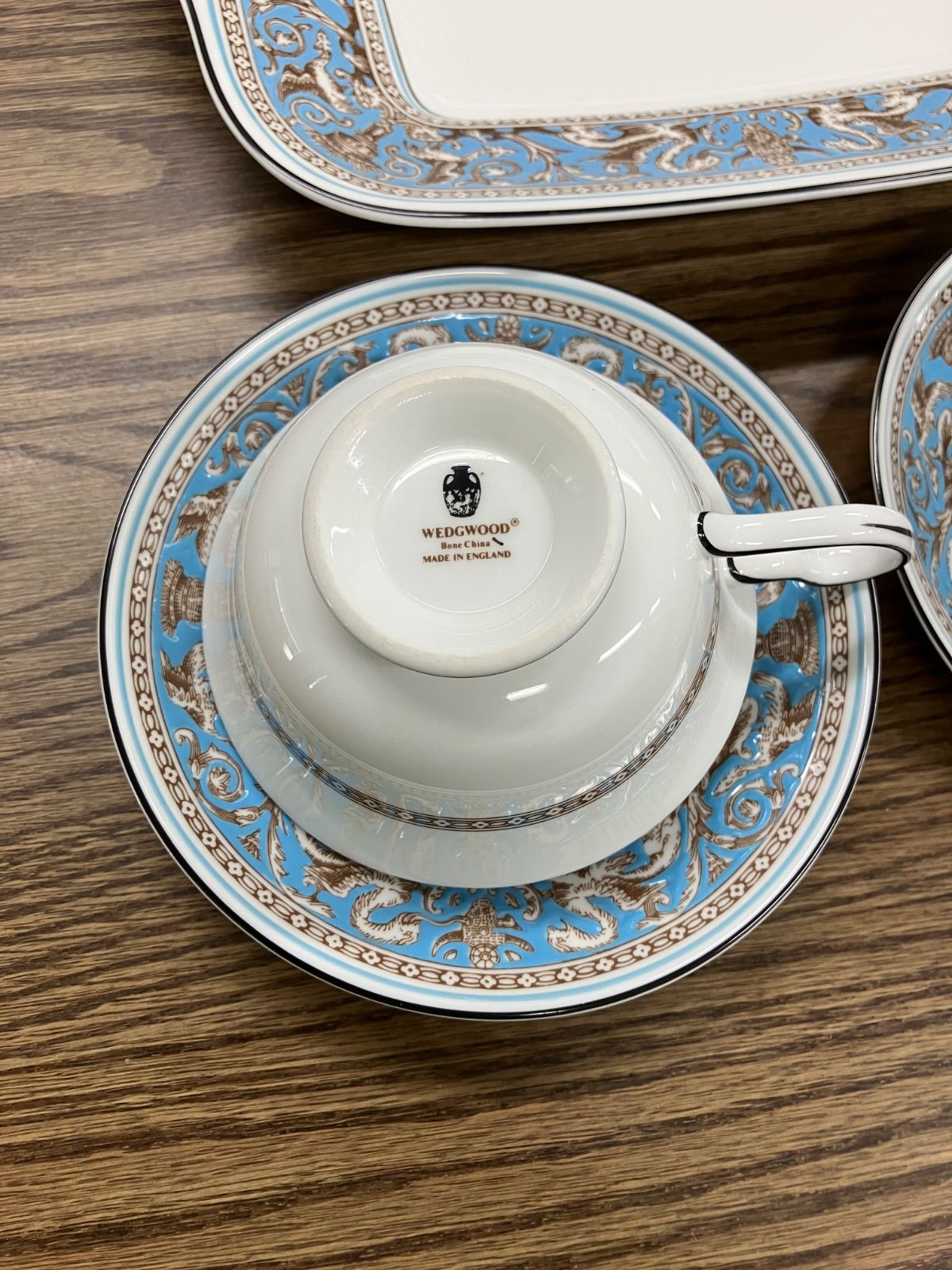 WEDGWOOD ウェッジウッド フロレンティーンターコイズ ペアC&S