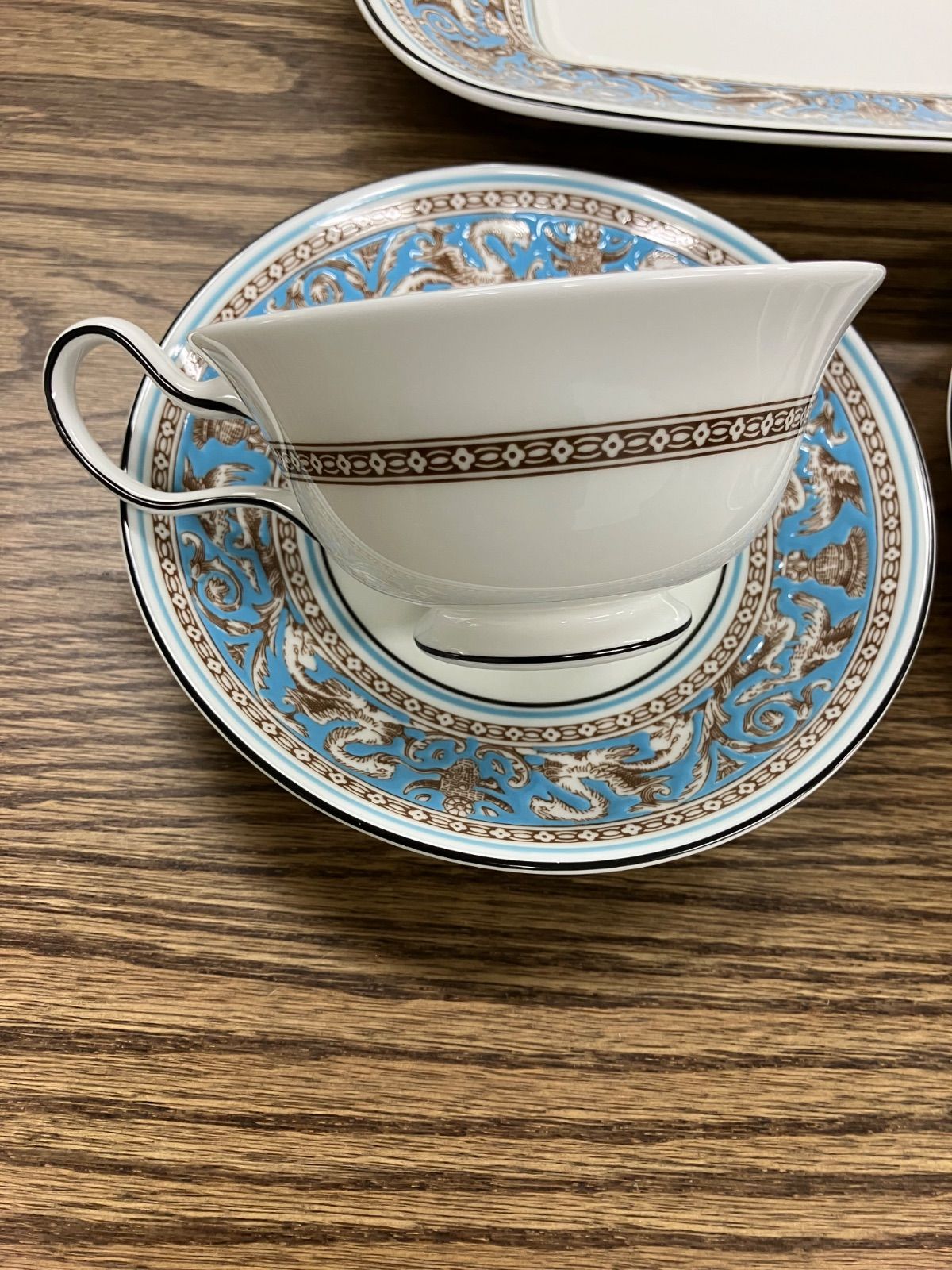 WEDGWOOD ウェッジウッド フロレンティーンターコイズ ペアC&S