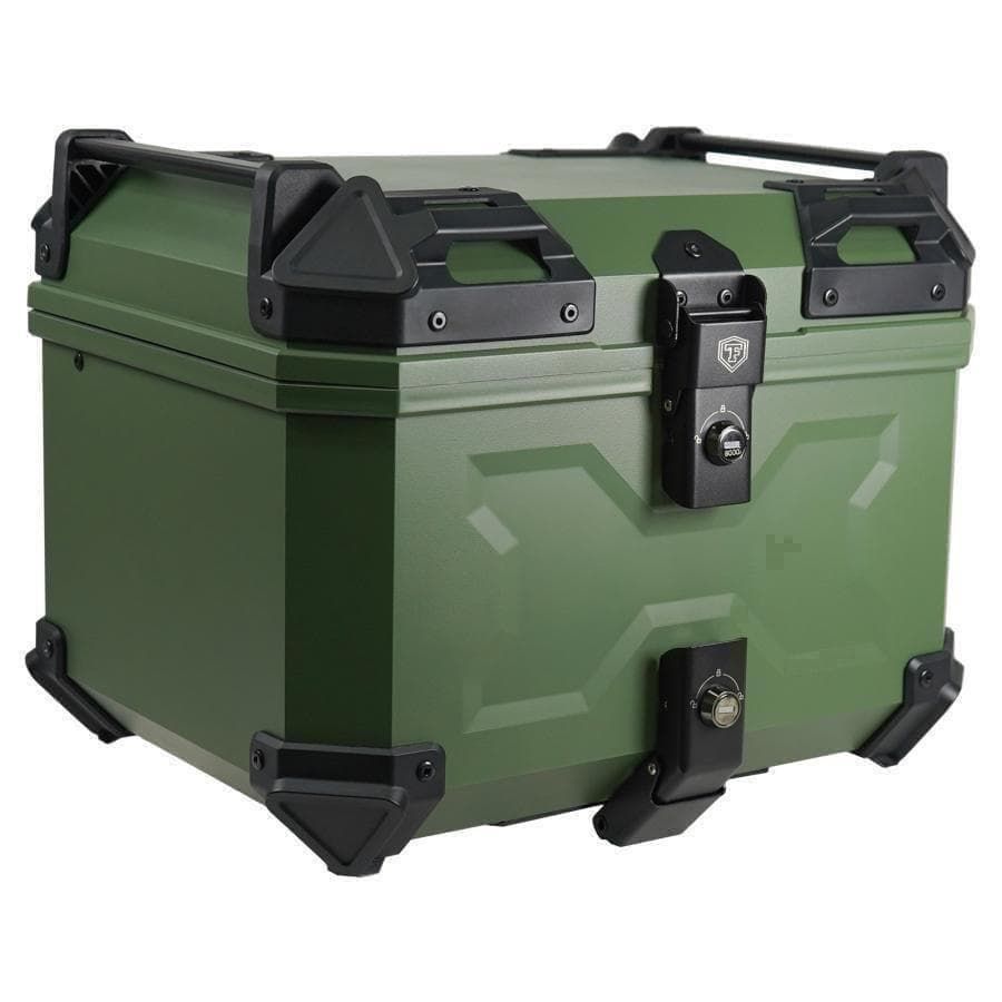 B2619バイク リアボックス 45l ABS背もたれ付 大容量 トップケース赤 