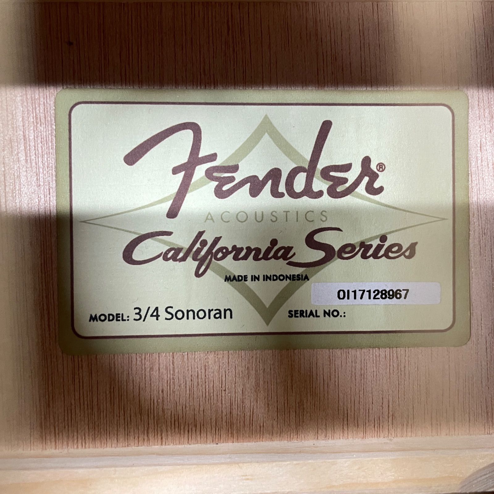 美品】Fender フェンダー Sonoran Mini 3/4 トラベルアコースティック
