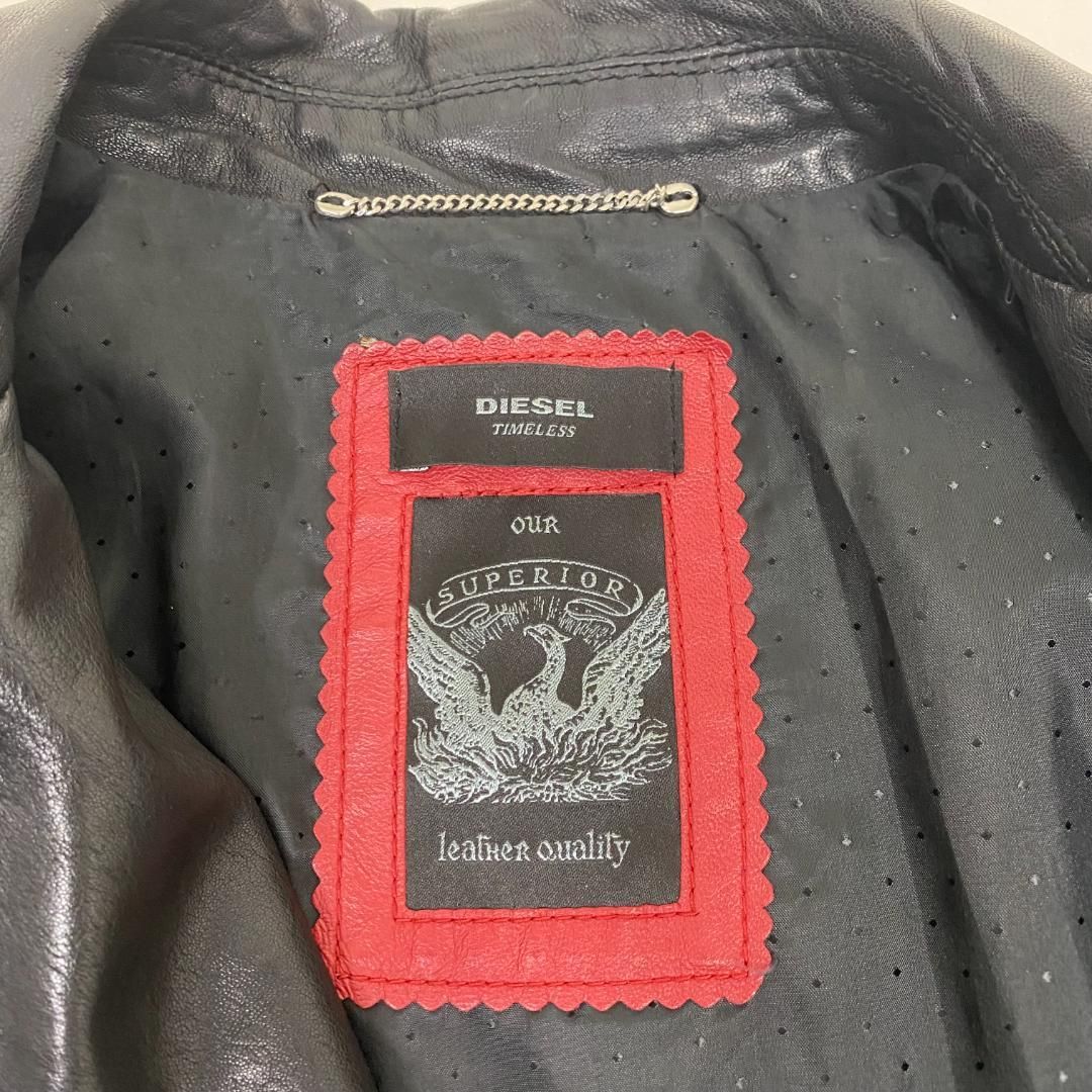 ☆DIESEL TIMELESS タイムレス スペリオール ラムレザー Sサイズ