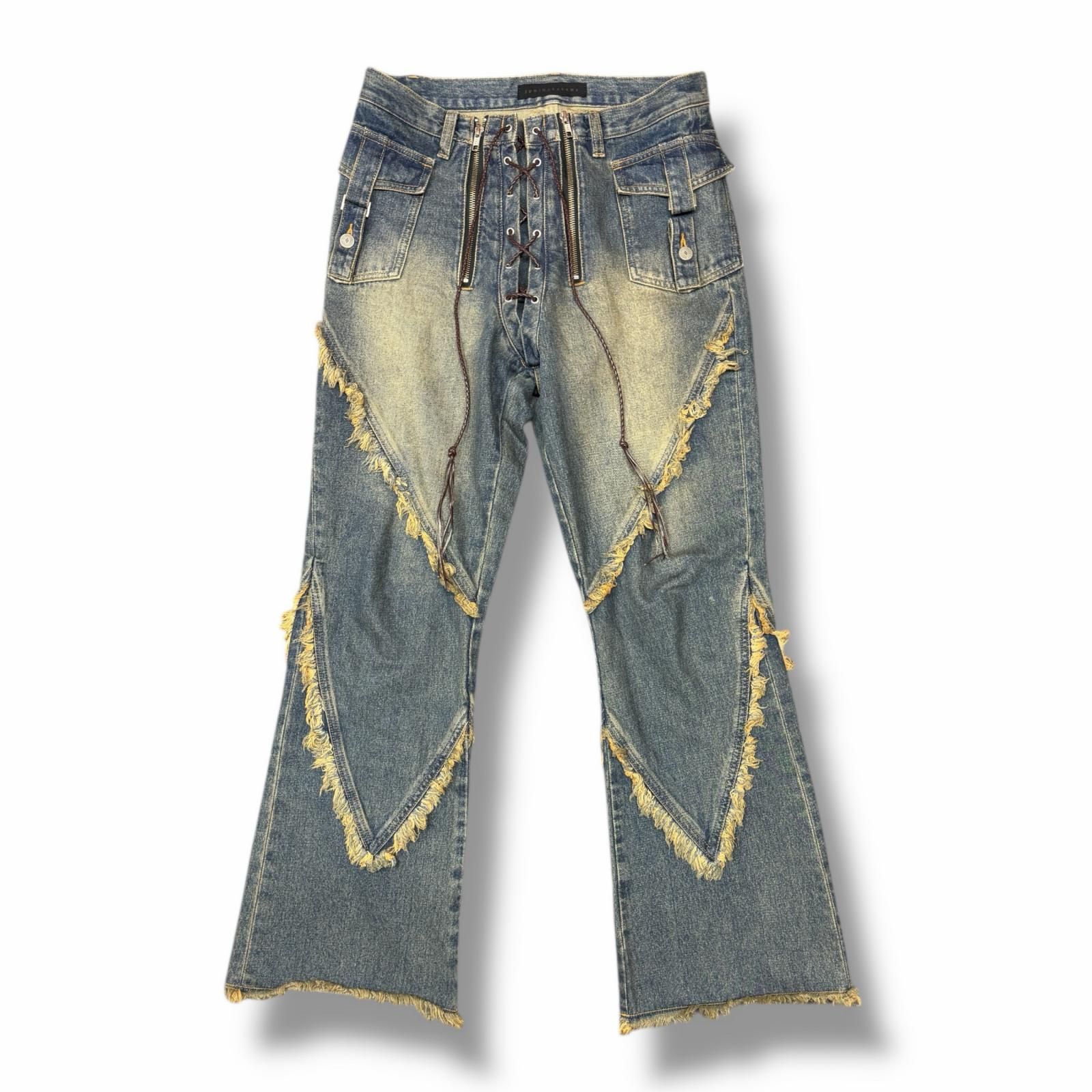 JUN/NAKAYAMA 24AW FRINGE DENIM PANTS フリンジデニムパンツ ジーンズ 