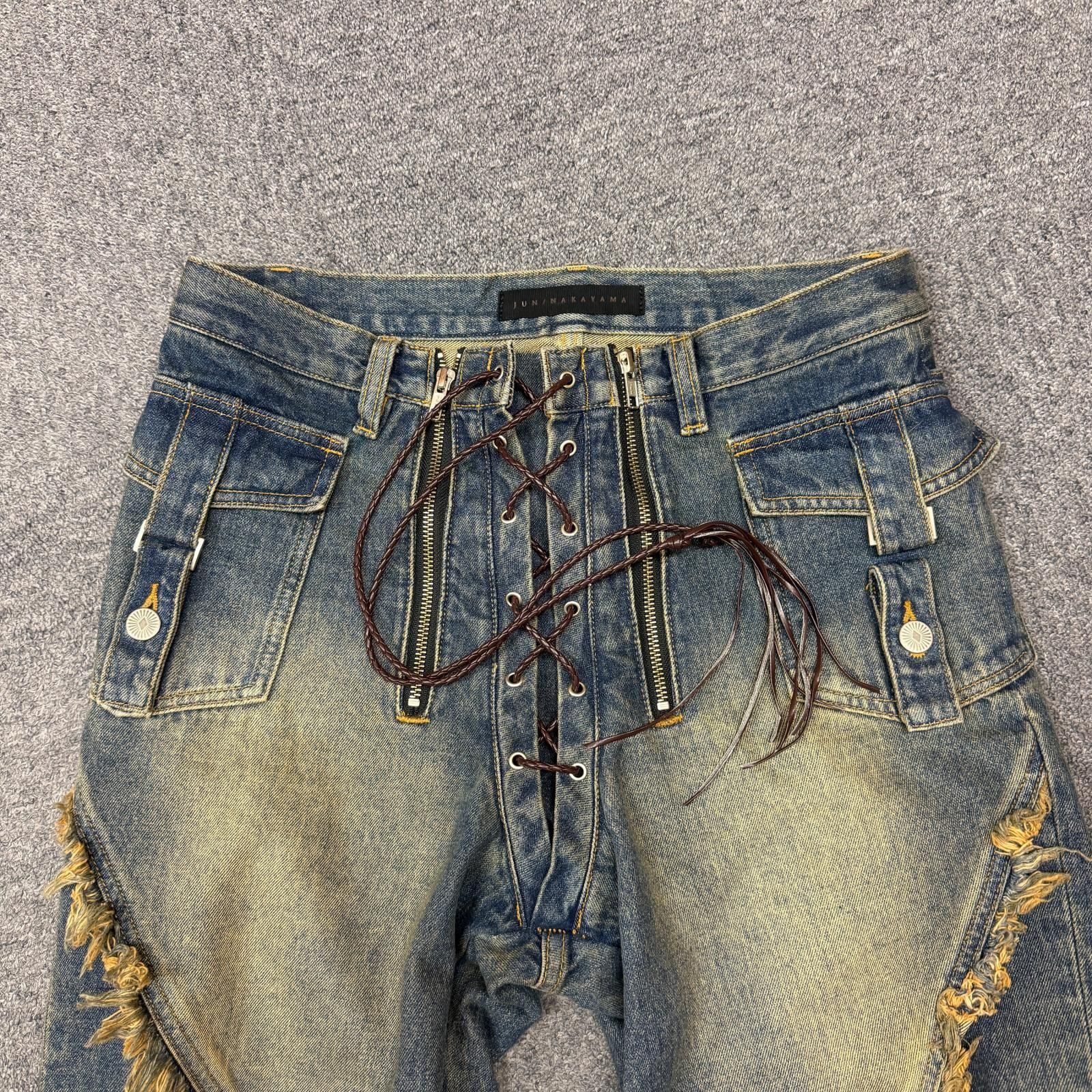 JUN/NAKAYAMA 24AW FRINGE DENIM PANTS フリンジデニムパンツ ジーンズ 