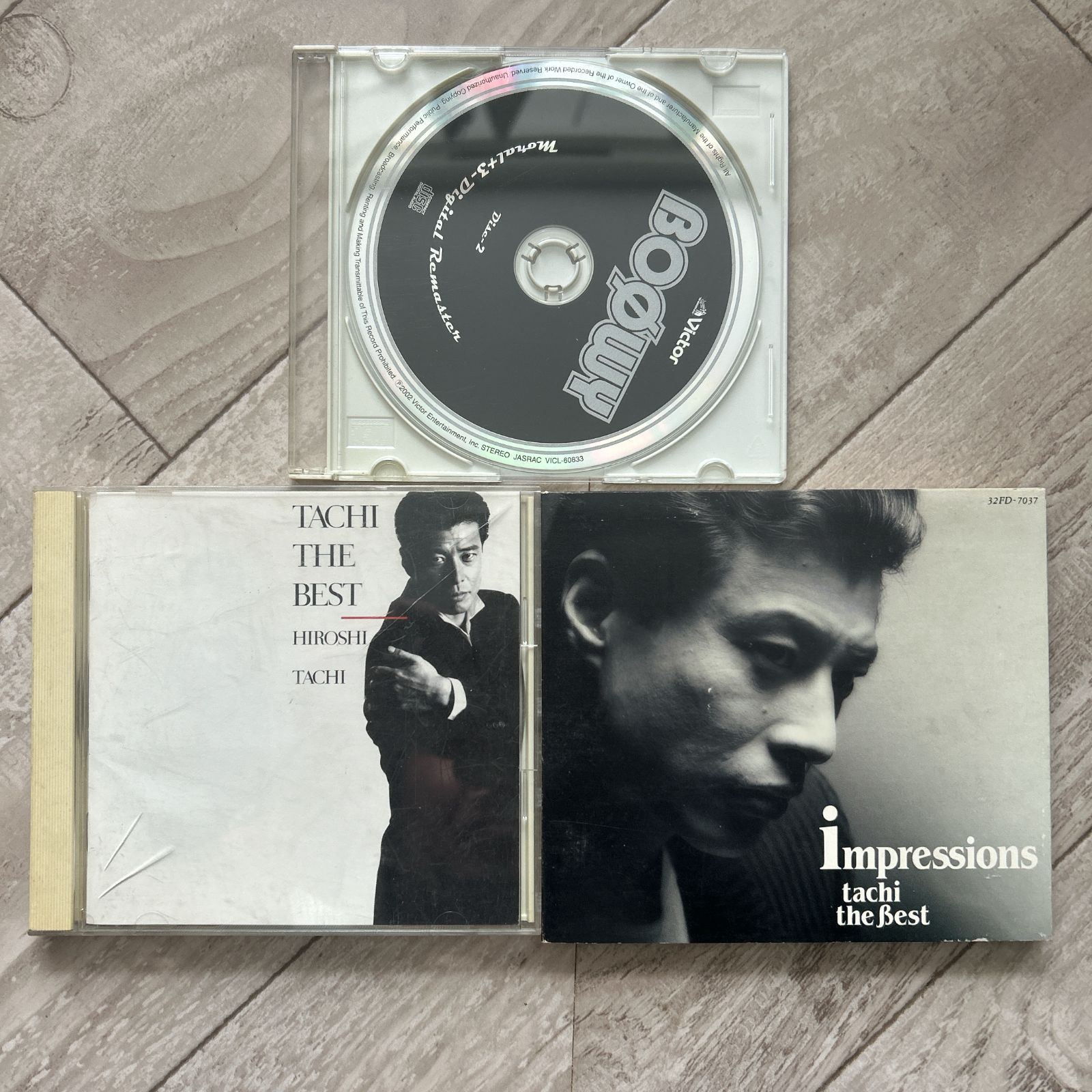 舘ひろし Impressions/TACHI THE BEST＆BOφWY：3枚まとめセット 