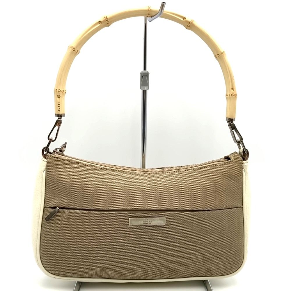 GUCCI グッチ 001 3865 バンブー ハンドバッグ アクセサリーポーチ