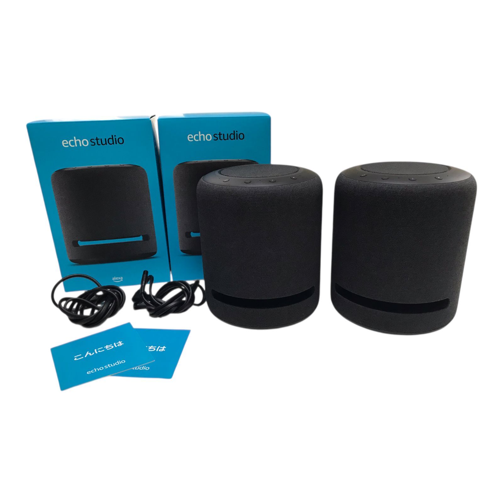 Echo Studio スマートスピーカー 2台セット 付属品完備 amazon Echo