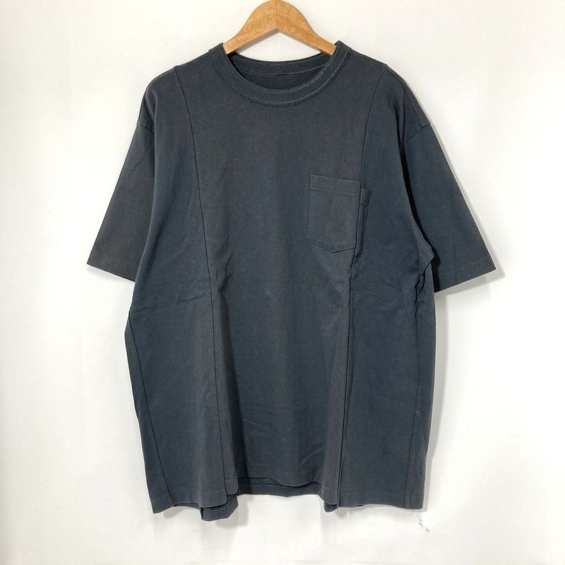 sacai ブルーグレー系03628M 半袖Tシャツ sacai サカイ Tシャツ 半袖 25-03628M Cotton Jersey T-Shirt 無地
