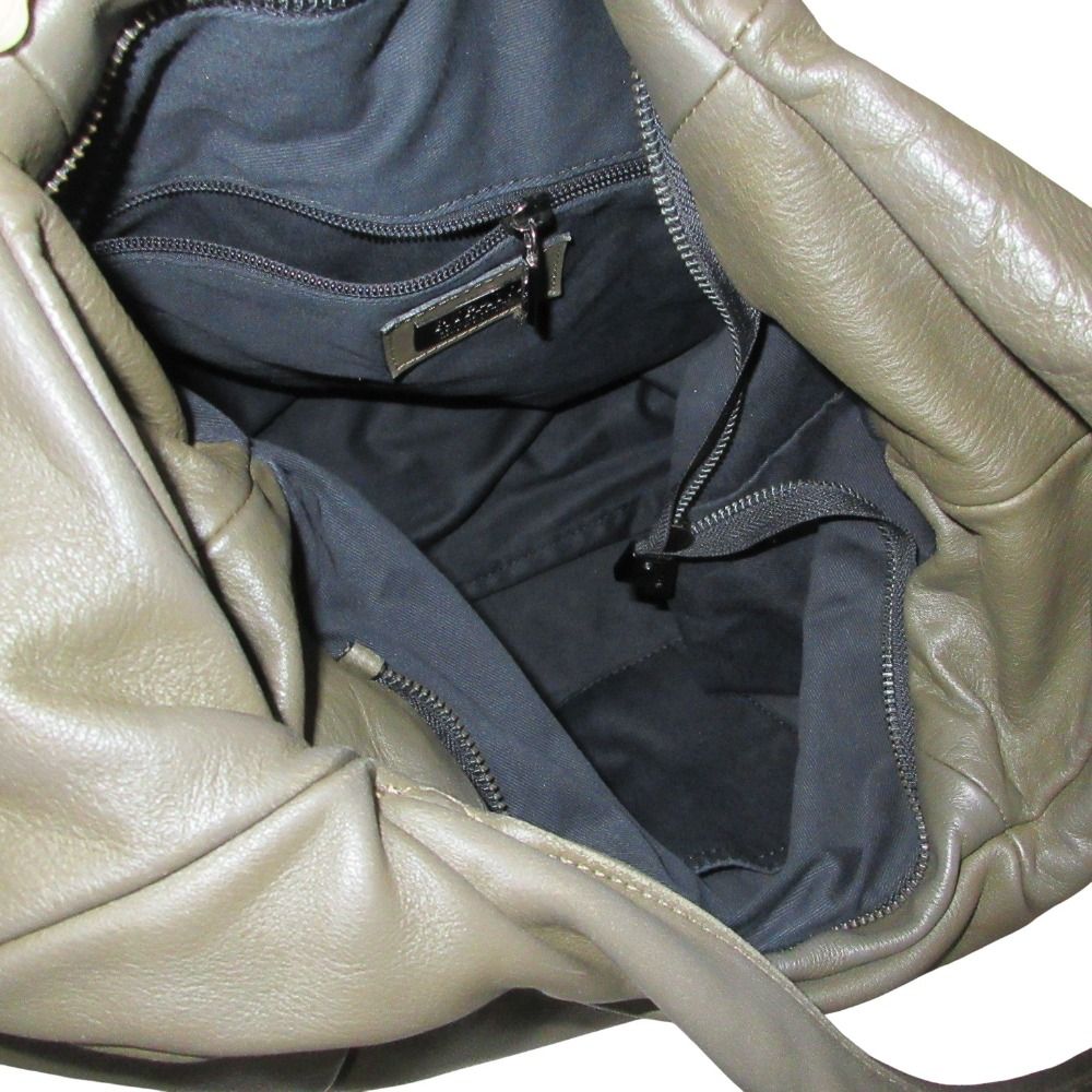 良品 RIPANI リパーニ レザー ワンショルダーバッグ ハンドバッグ カーキ レディース 古着 中古 USED RIPANI - 良品 RIPANI リパーニ レザー ワンショルダーバッグ