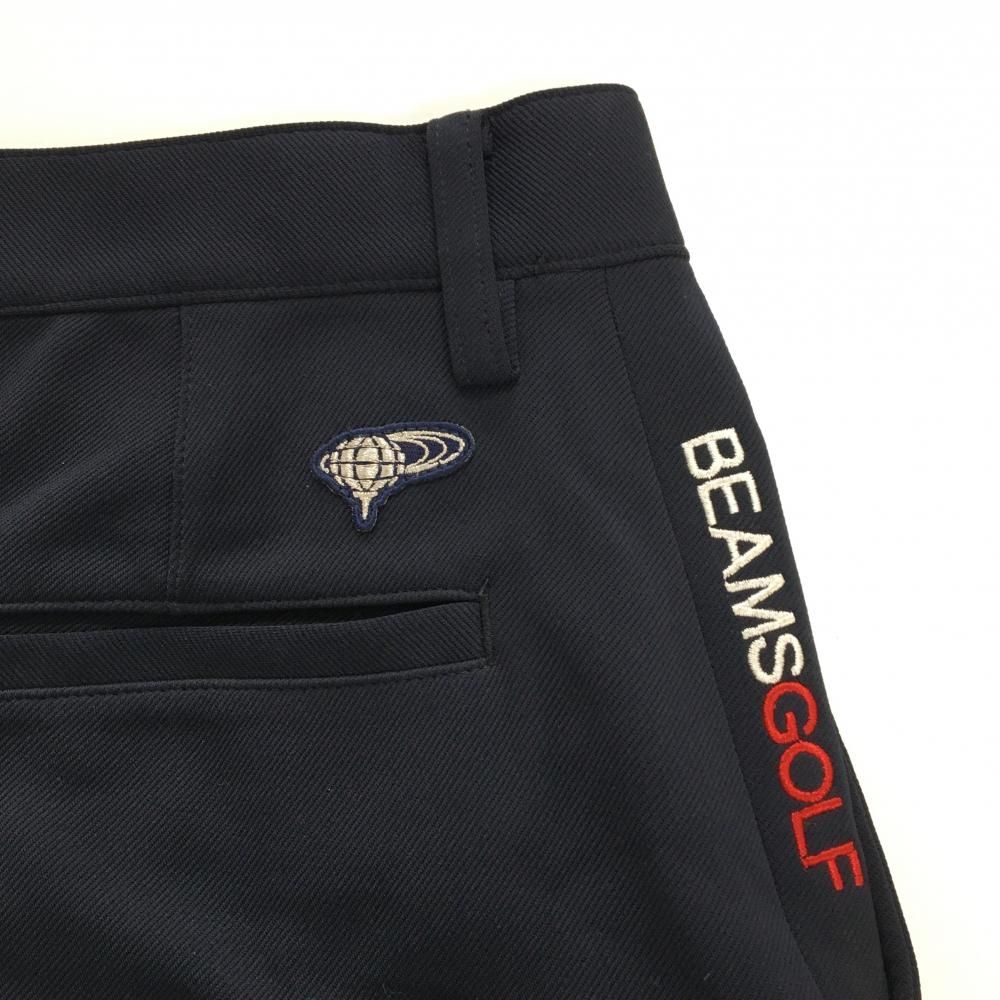 美品】ビームスゴルフ パンツ ネイビー ロゴ刺しゅう 5ポケット