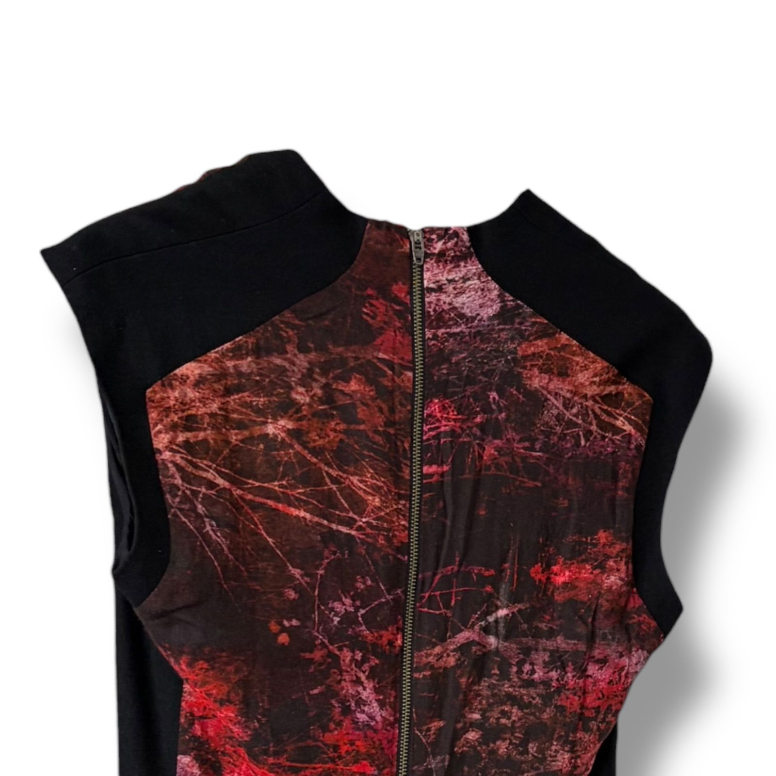 HELMUT LANG ヘルムートラング ブラック レッド シルク混 HELMUT LANG ヘルムートラング ブラック レッド シルク混