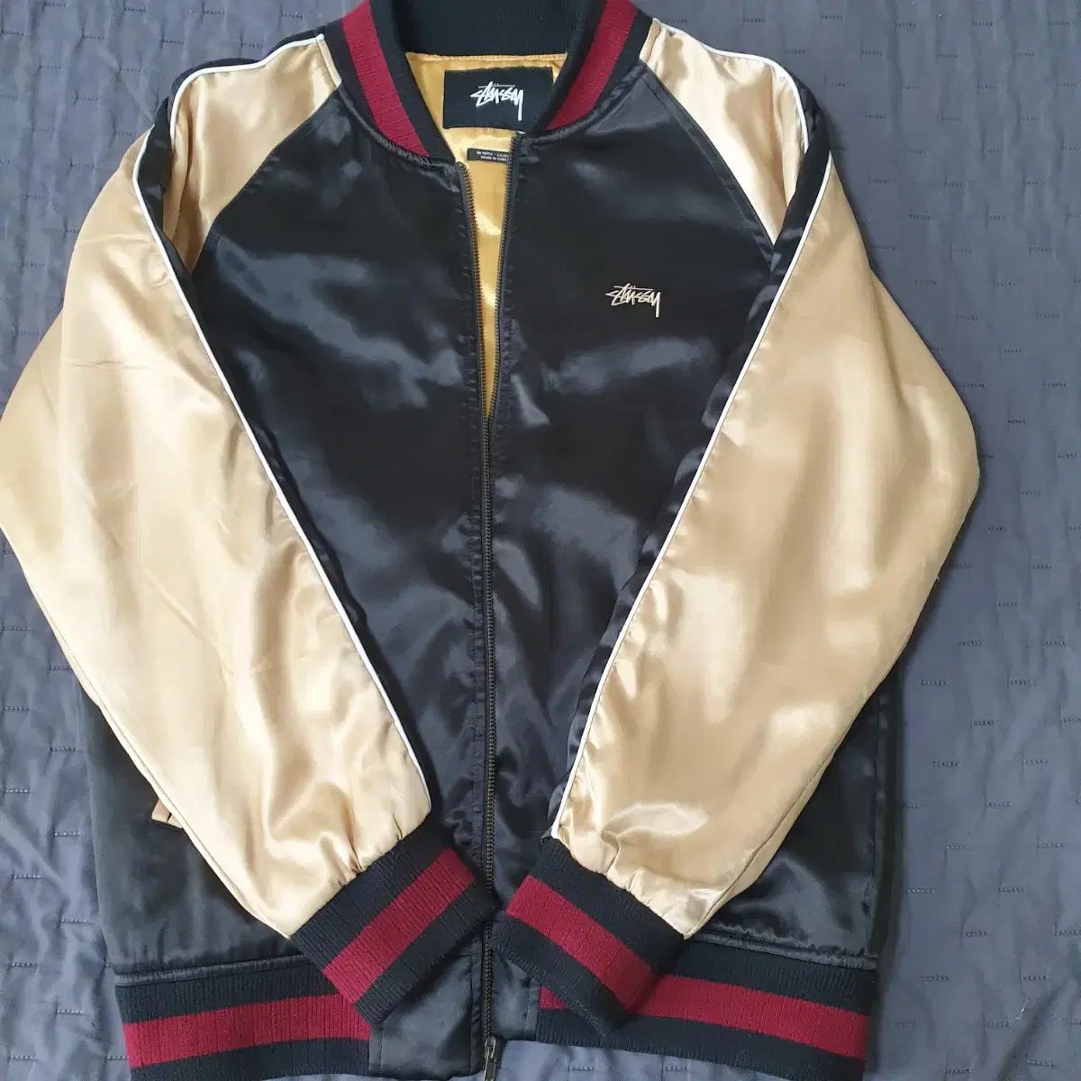 STUSSY 35周年 スタジャン スタジャン ジャケット - メルカリ