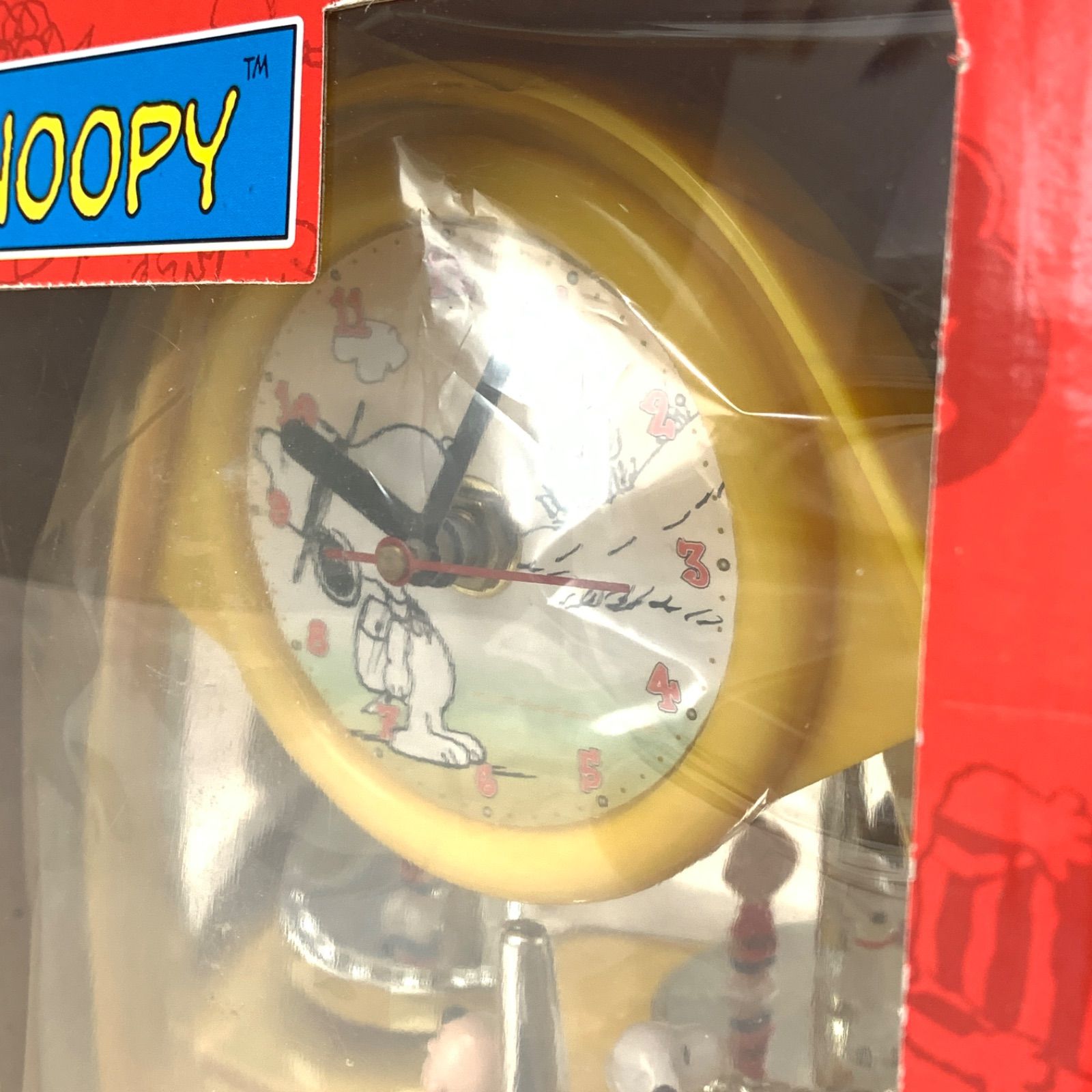 未開封品】スヌーピー SNOOPY テーブルクロック 置き時計 からくり時計
