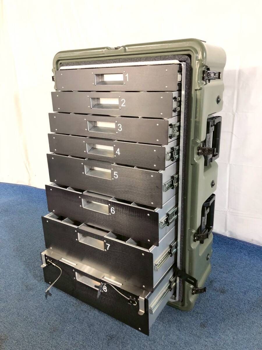 ◎ ラスト【米軍放出品】PELICAN/ペリカン 8ドロワーメディカルケース