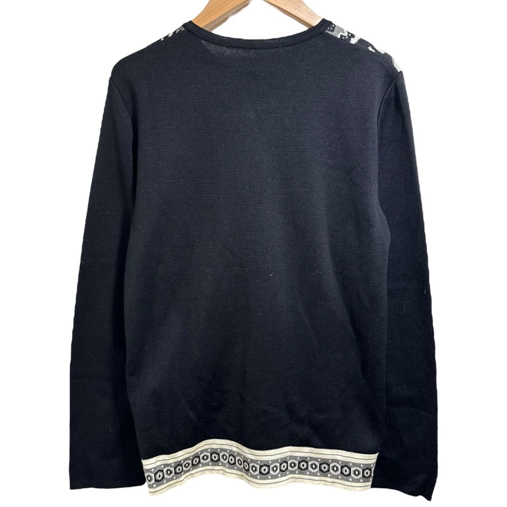 美品 LEONARD FASHION レオナールファッション シルク100％ ラインストーン ニット カーディガン サイズ40 ブラック レディース 古着 中古 USED 美品 LEONARD FASHION レオナールファッション シルク100％ ライン