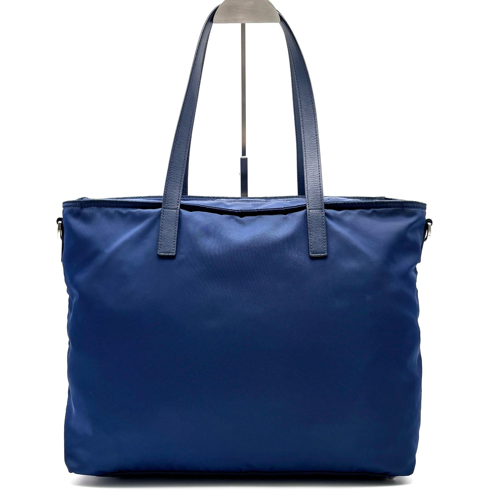 美品 PRADA プラダ テスート ナイロン サフィアーノ レザー トート 