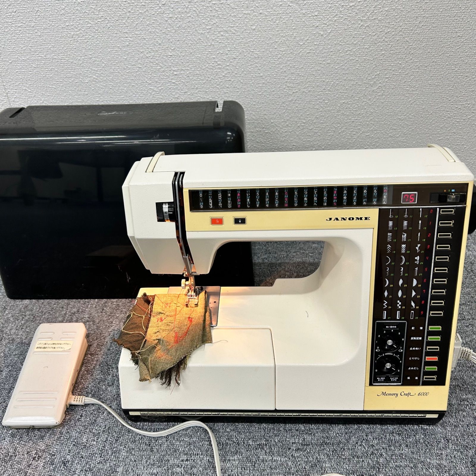 稼動品 JANOME Memory Craft 6000 刺繍 メモリークラフト ミシン 