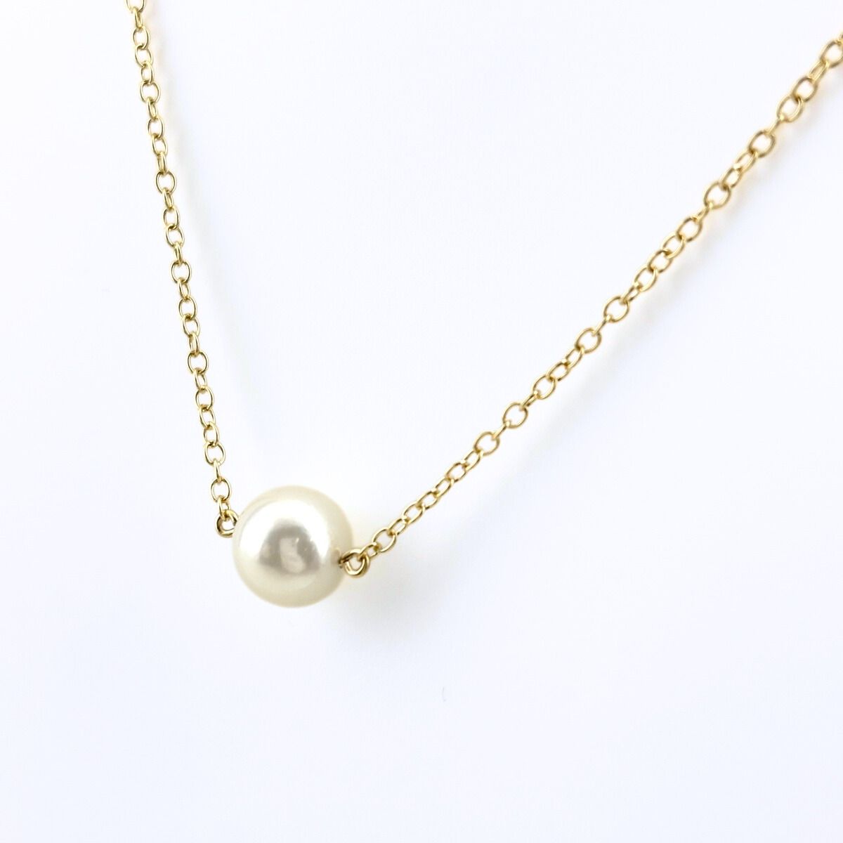 ミキモト MIKIMOTO パール デザインネックレス YG イエローゴールド 