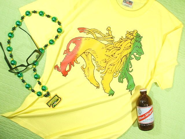 ルーツレゲエ☆ライオンTシャツ【サイズ：S 、M 、L 、XL 】（土日も 