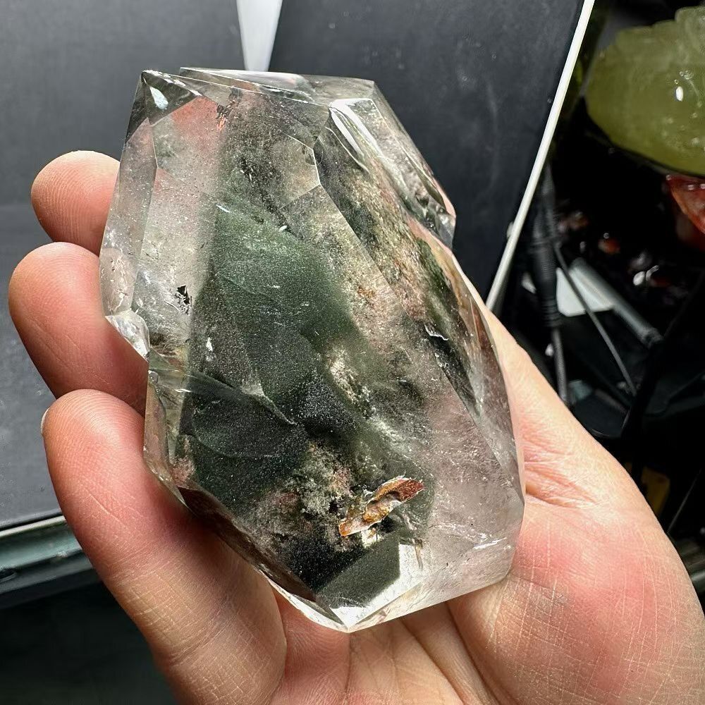  AAAAAA級天然ガーデンクォーツ水晶原石B0324|YS|31905|480C デスク収納 置物 インテリア小物