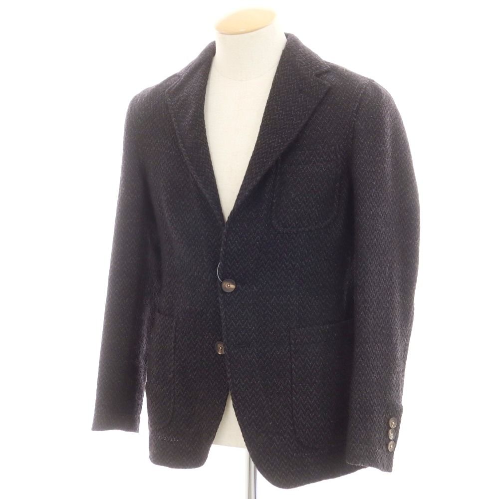 【中古】ザ ジジ THE GIGI ウール 2B カジュアルジャケット ブラックxグレー【サイズ44】【メンズ】 中古】ザ ジジ THE GIGI ウール 2B カジュアルジャケット ブラックx