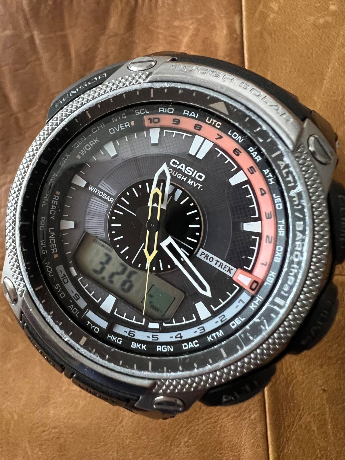 カシオ CASIOプロトレックアナデジPRW-5000稼働品 時計 【公式通販】
