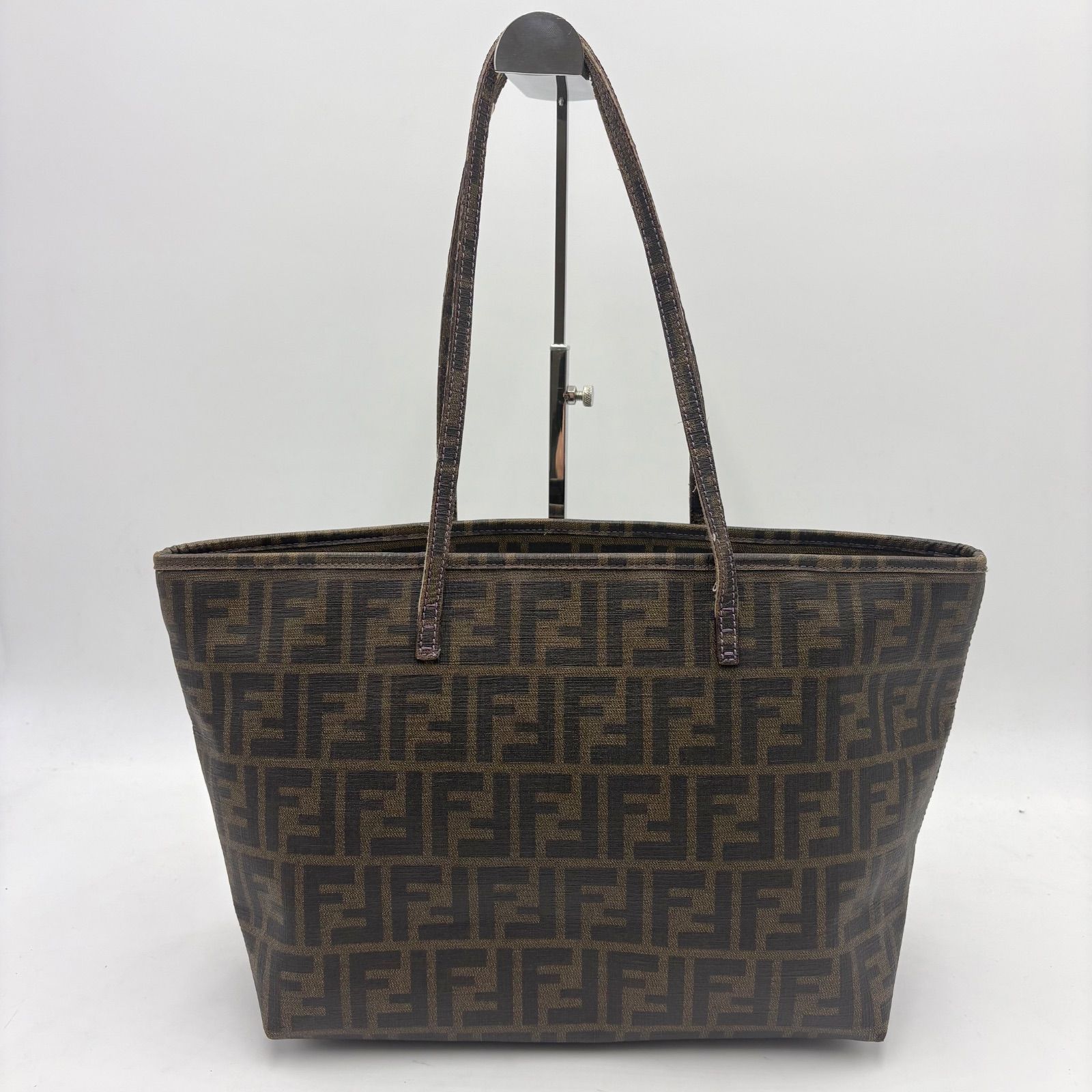FENDI フェンディ ズッカ柄 トートバッグ ショルダーバッグ PVC FENDI フェンディ ズッカ柄 トートバッグ ショルダーバッグ PVC
