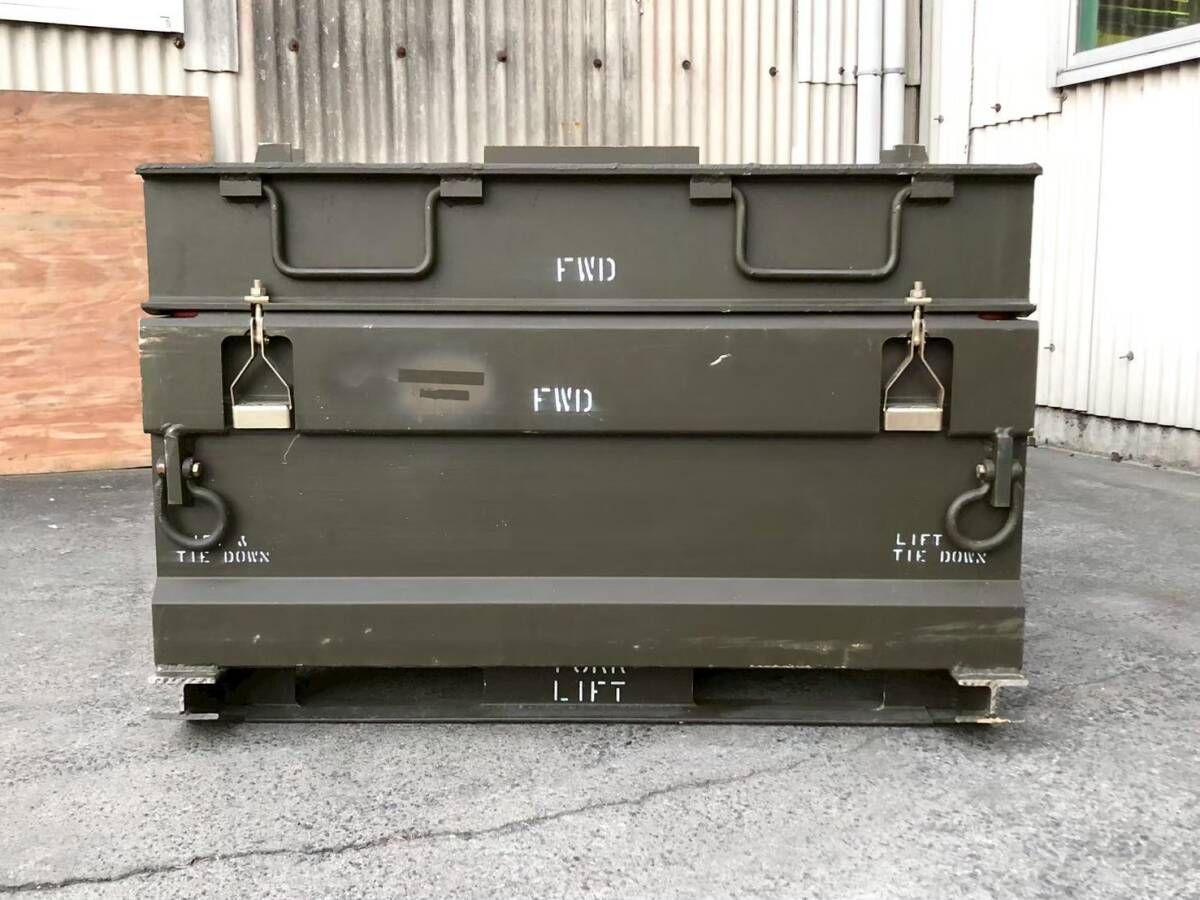 ◎静岡西部/直接引取【米軍放出品】アルミコンテナ シッピング