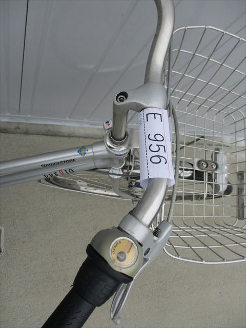E956★限定特価　整備済み★ブリヂストン　プレビオ★ 中古自転車 【　27インチ　シルバー　 】 E956☆整備済み☆完成車発送☆中古シティ自転車【ブリヂストン
