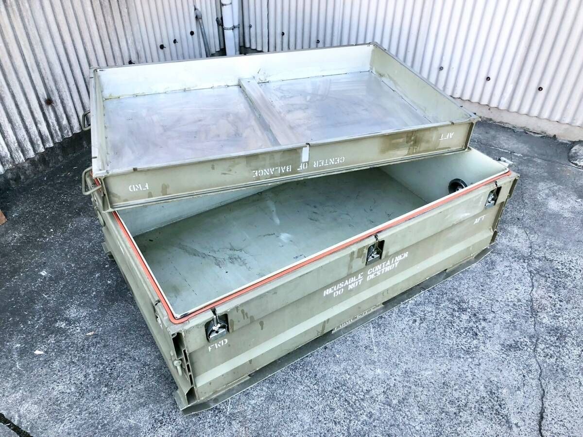◎【米軍放出品】アルミコンテナ シッピング＆ストレージコンテナ 輸送 