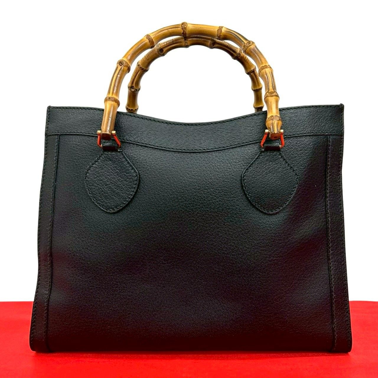 極 美品 GUCCI グッチ オールドグッチ ヴィンテージ バンブー レザー 