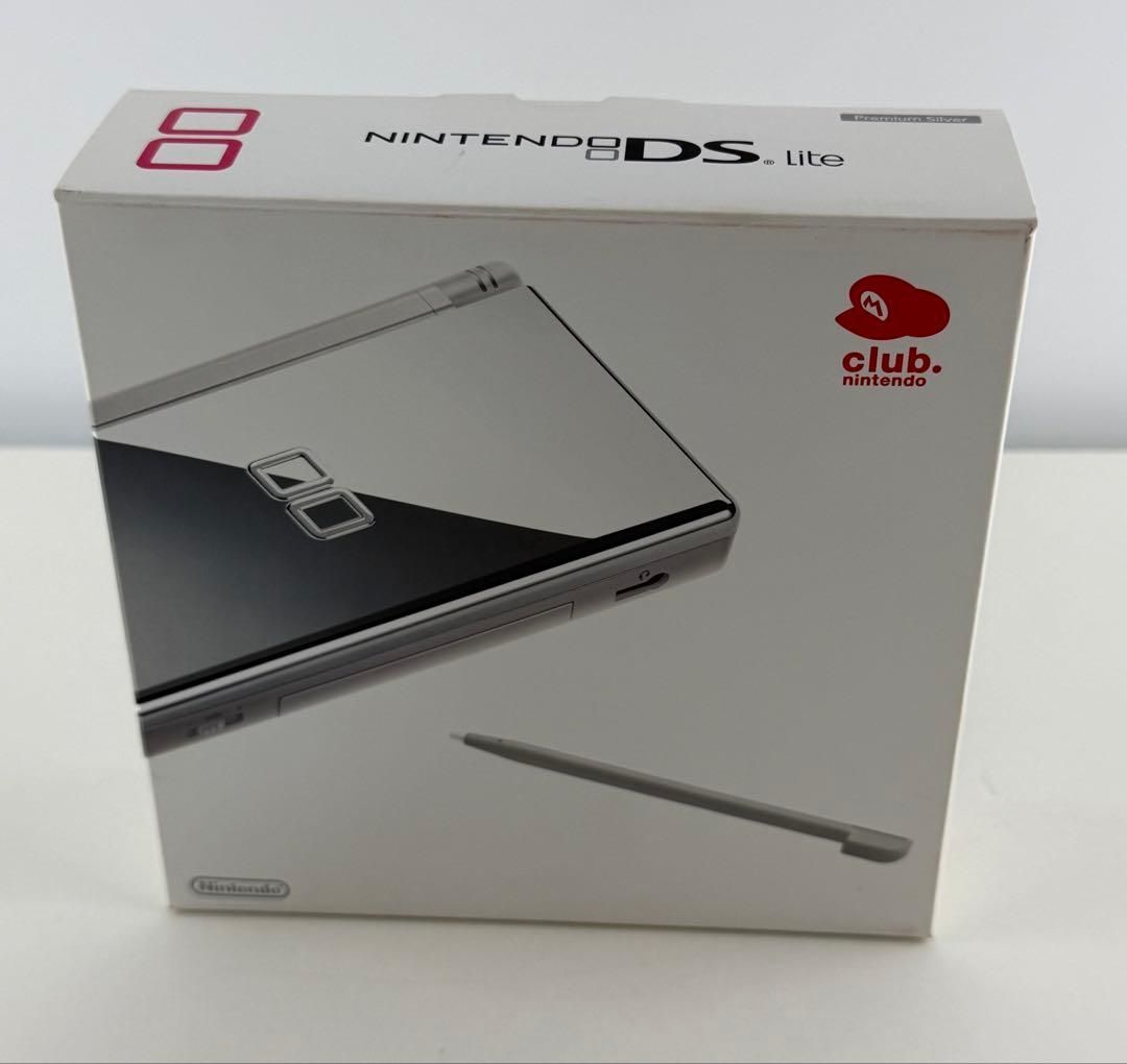 極美品 ニンテンドー DS lite 本体 プレミアムシルバー クラブ 