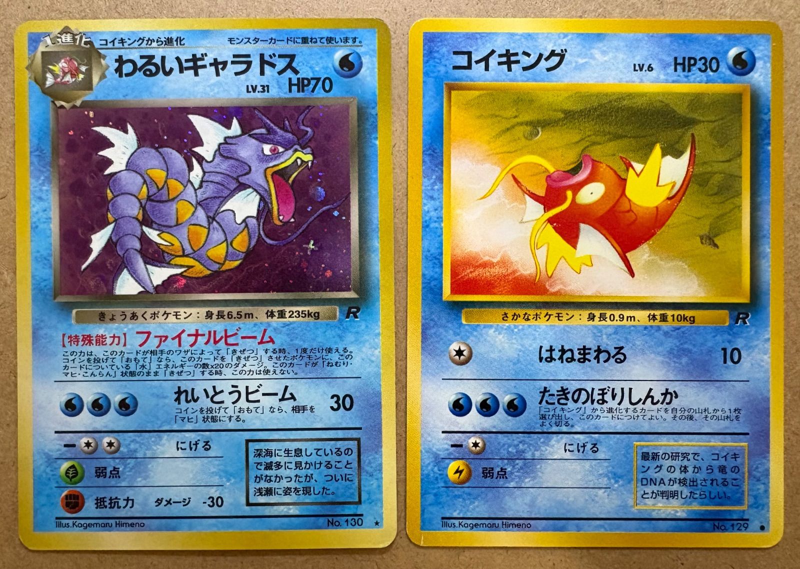 旧裏 ポケモンカード コイキング ギャラドス わるいギャラドス 進化