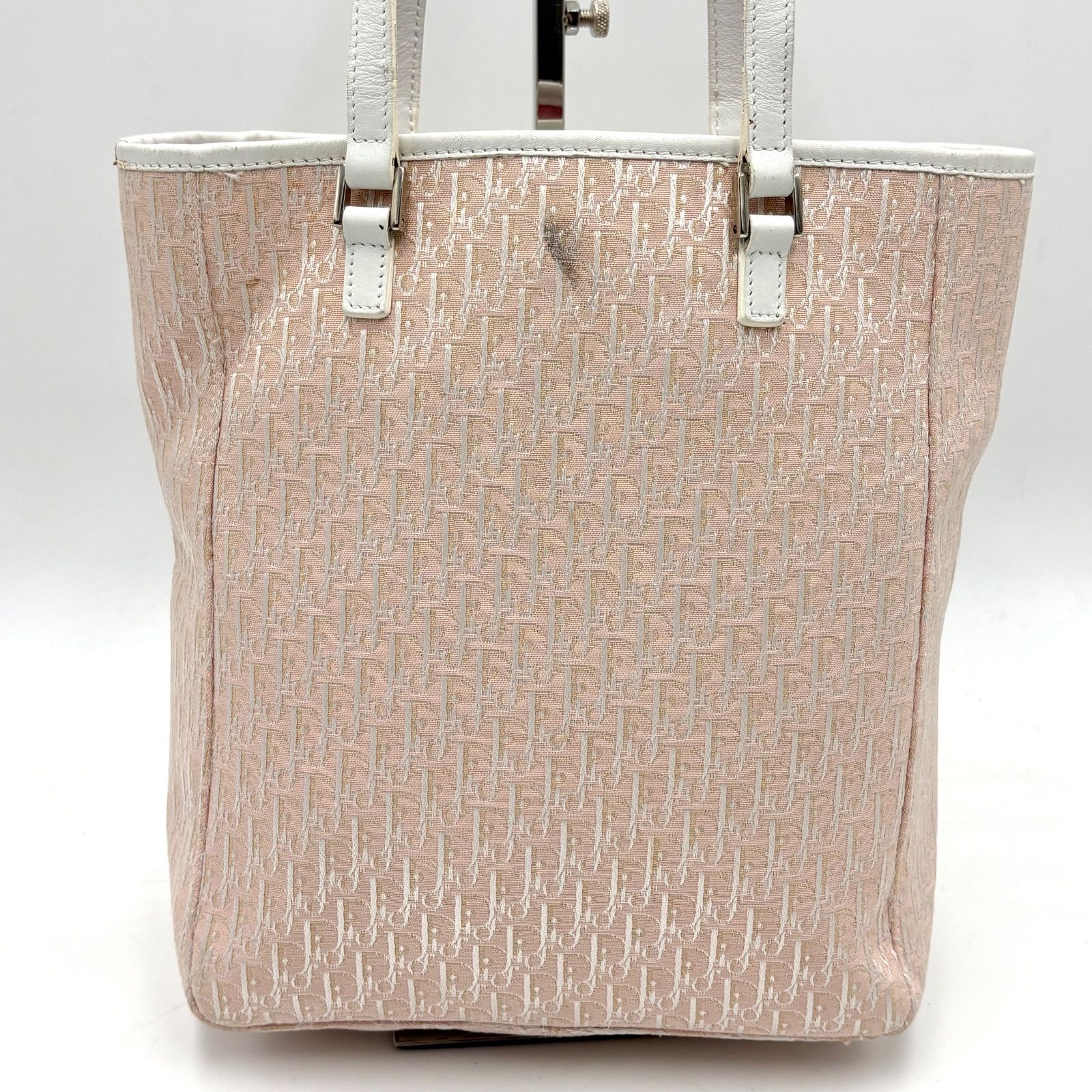 極美品◎Christian Dior クリスチャンディオール トロッター柄 トート