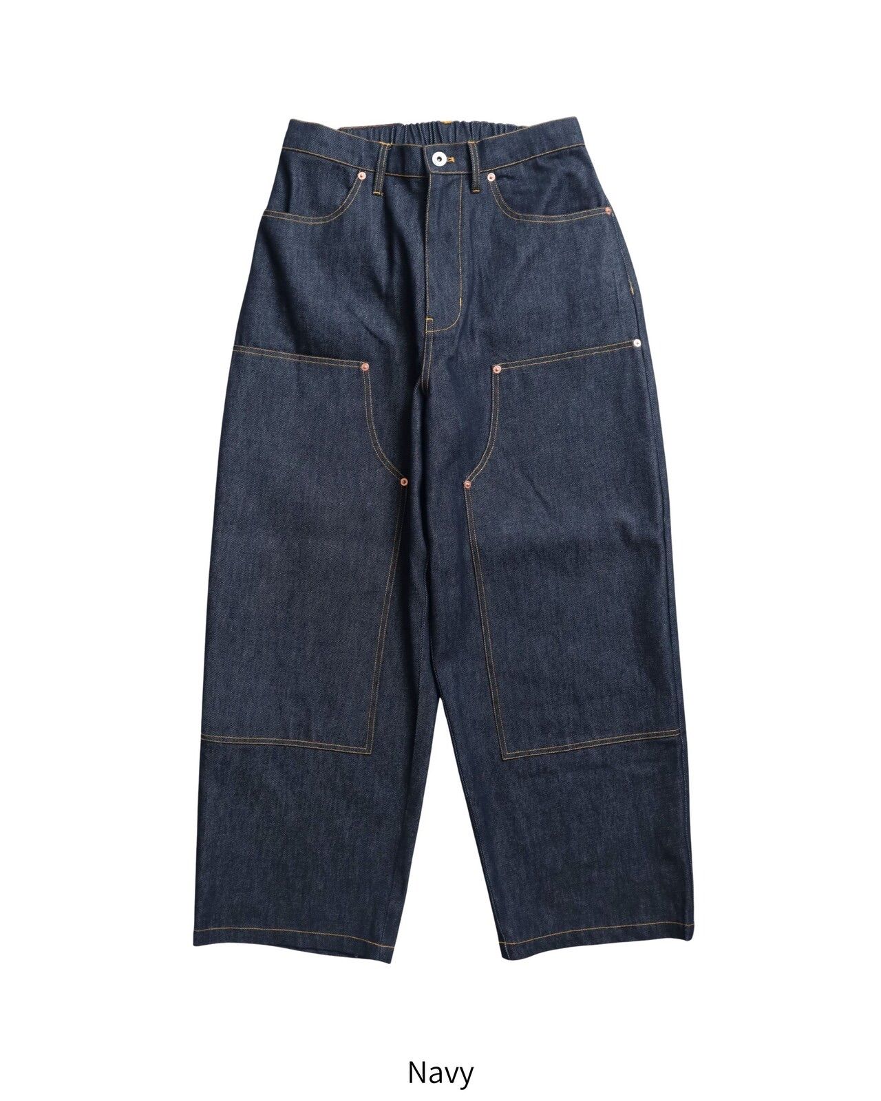 限定SALE，低価】 リジットデニム ダブルニーパンツ