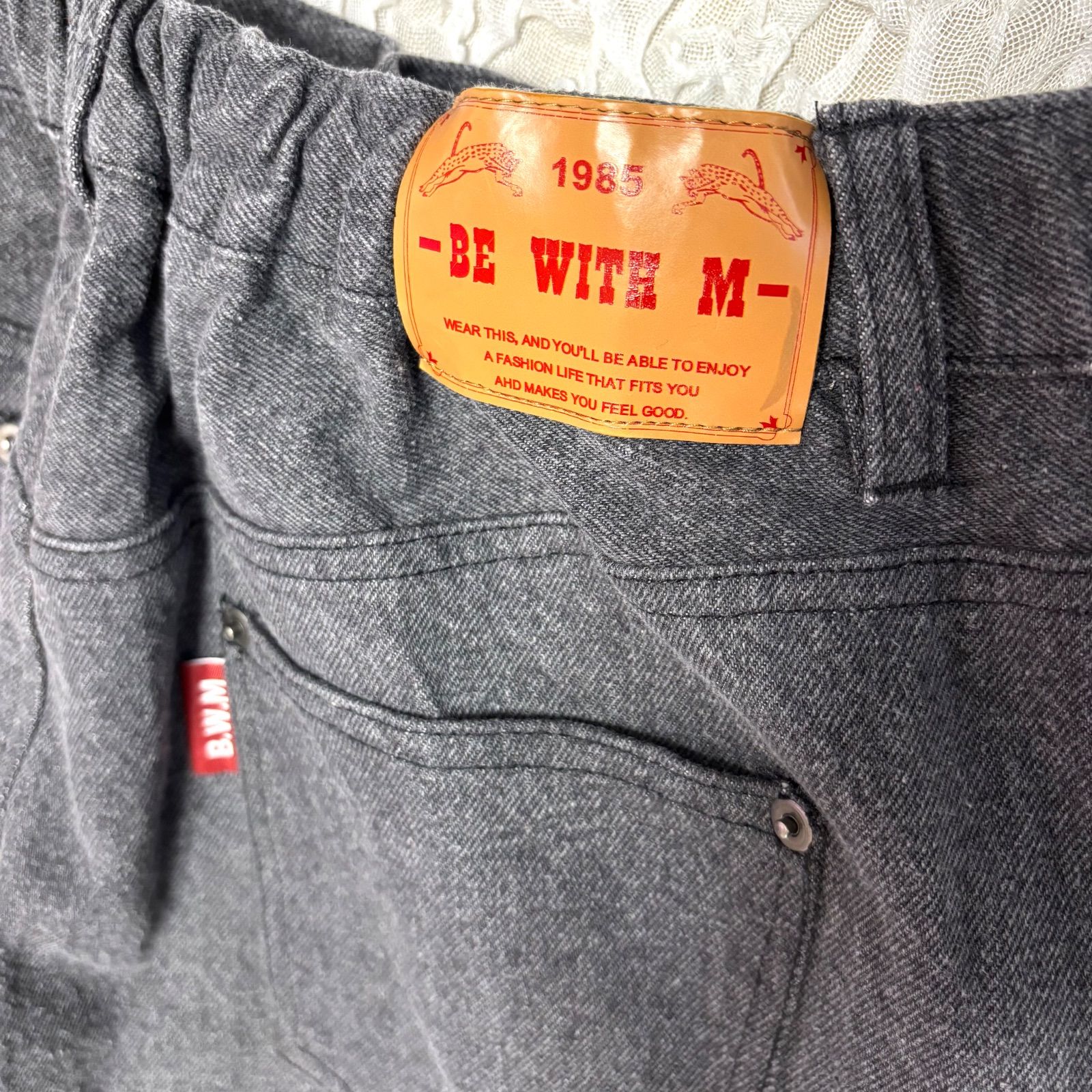 niko and ニコアンド Misayoコラボ パッチワーク デニムパンツ M