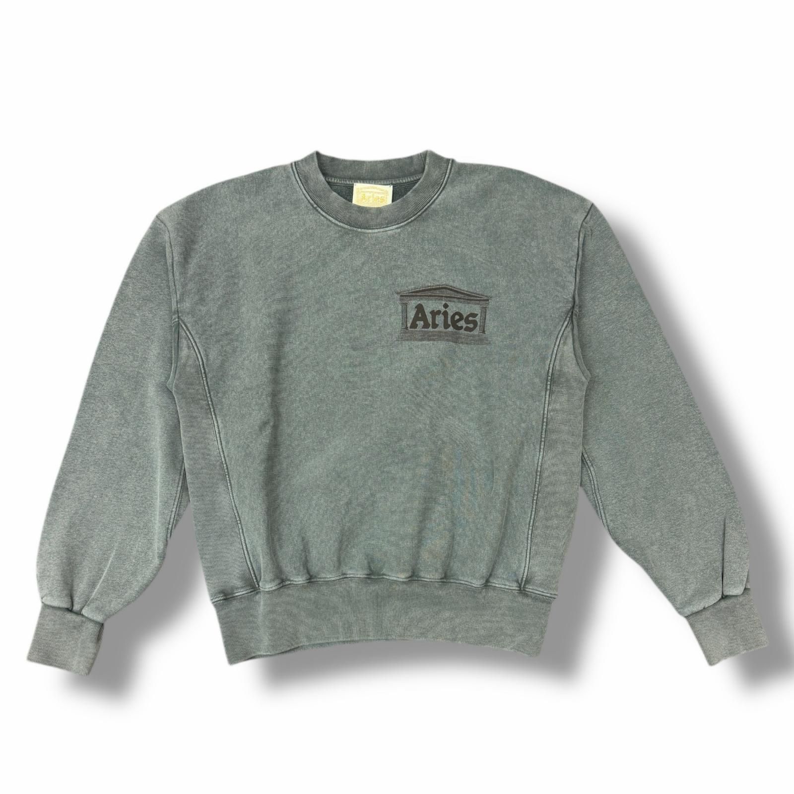 ARIES 25SS Premium Aged Temple Sweatshirt クルーネックスウェット 