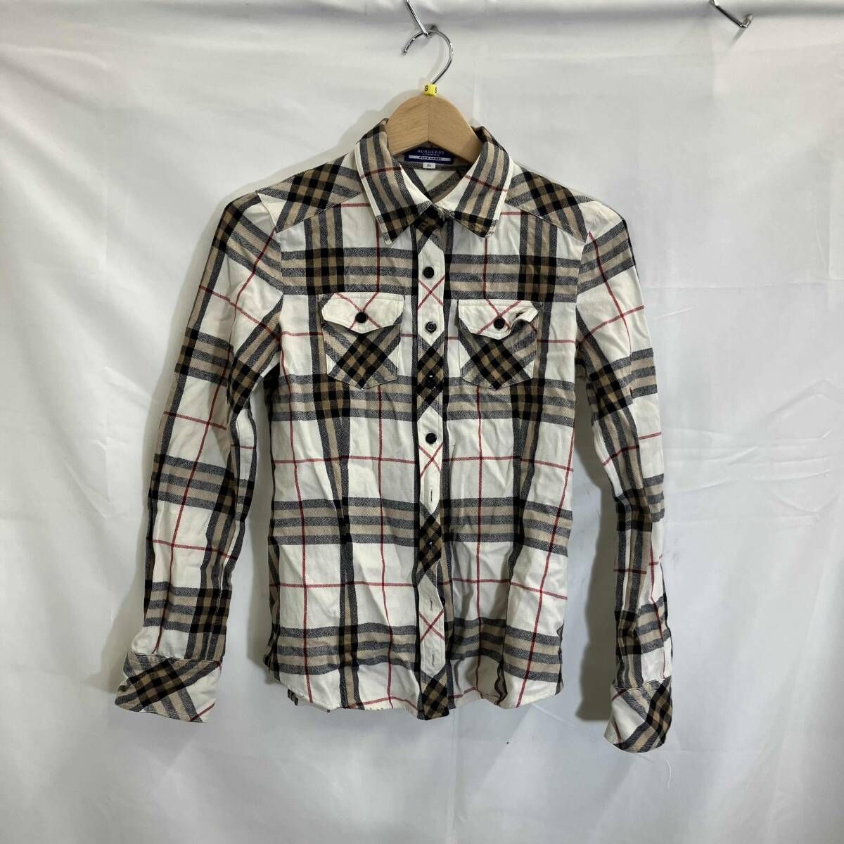 バーバリーブルーレーベルBURBERRY人気ブランドロゴ入タグ値下 