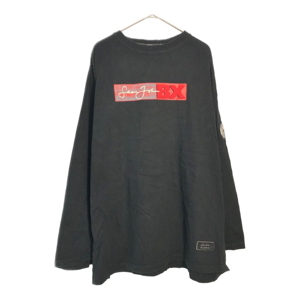 Sean John ショーンジョン BRONX 長袖Tシャツ 大きいサイズ ブラック 