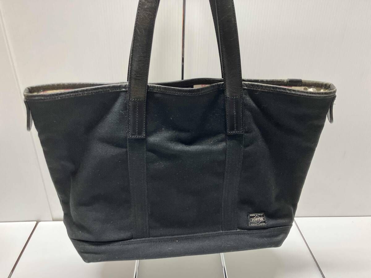 ✨美品✨PORTER×FABRICK 　トートバッグ　ポーター×ファブリック　黒 PORTER FABRICK メディコムトイ トートバッグ キャンバス生地 ブラック