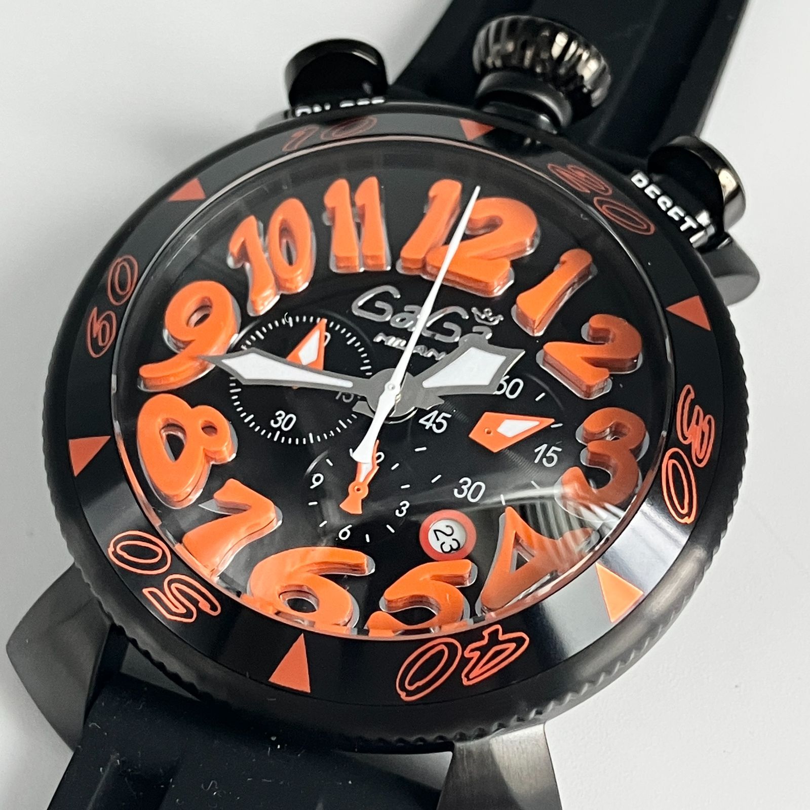 稼働】ガガミラノ GaGa MILANO マヌアーレ 48mm クロノグラフ 稼働】ガガミラノ GaGa MILANO マヌアーレ 48mm クロノグラフ