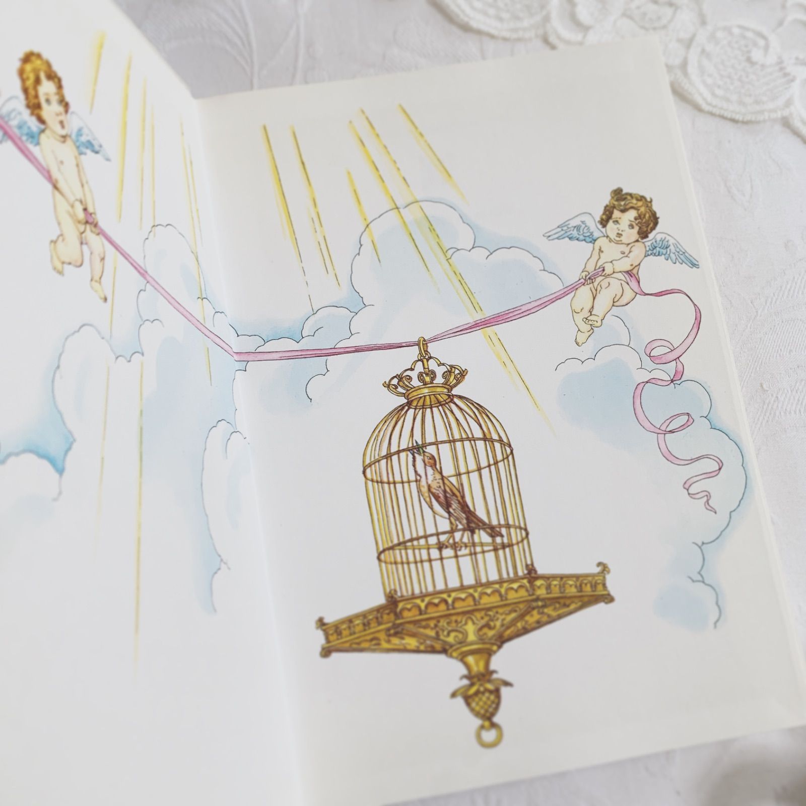 No.456希少 古書 洋書 絵本 アンティーク アンデルセン　童話　児童書 1970-1980s ビンテージ洋書 - 挿絵も素敵なアンデルセンの古い児童書