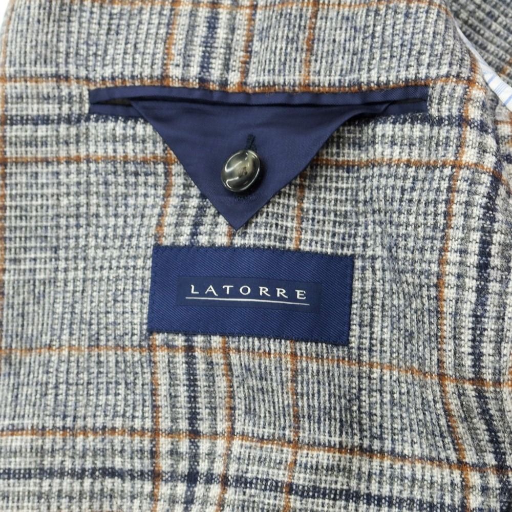 新品】サルトリア ラトーレ SARTORIA LATORRE ウールアルパカ チェック