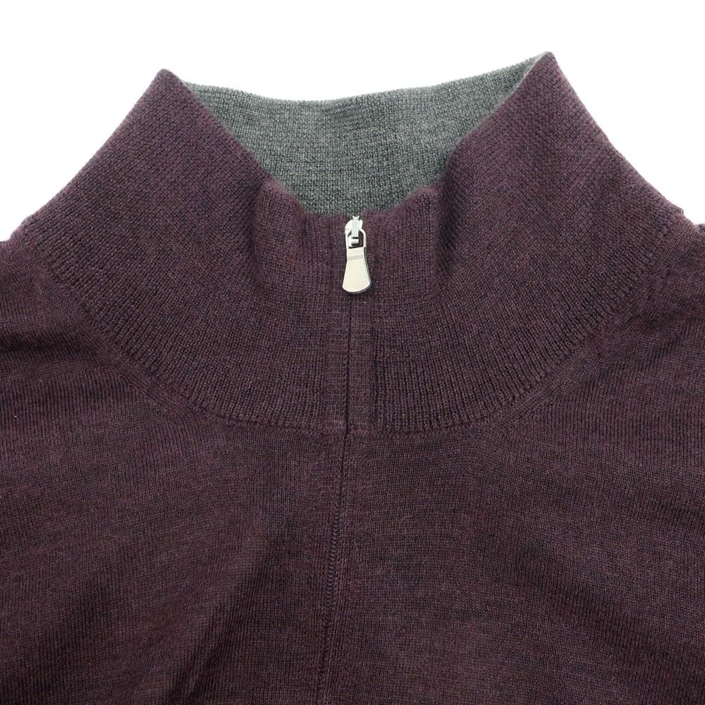 新品】バルバ BARBA ハイゲージ カシミヤシルク ハーフジップ プル