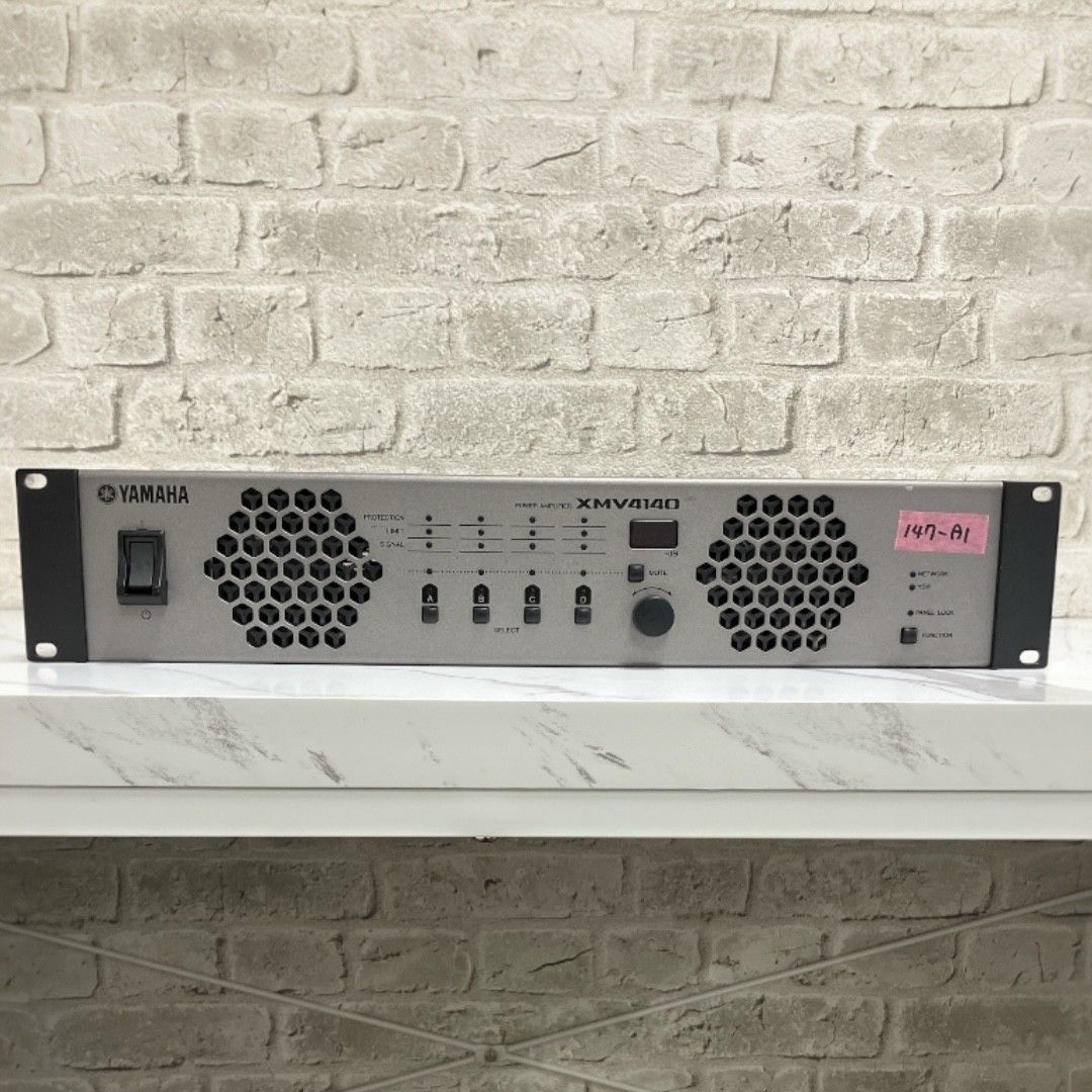 【送料無料】中古 YAMAHA XMV4140 パワーアンプ 140W×4ch ロー/ハイ対応 2U【147-A1】