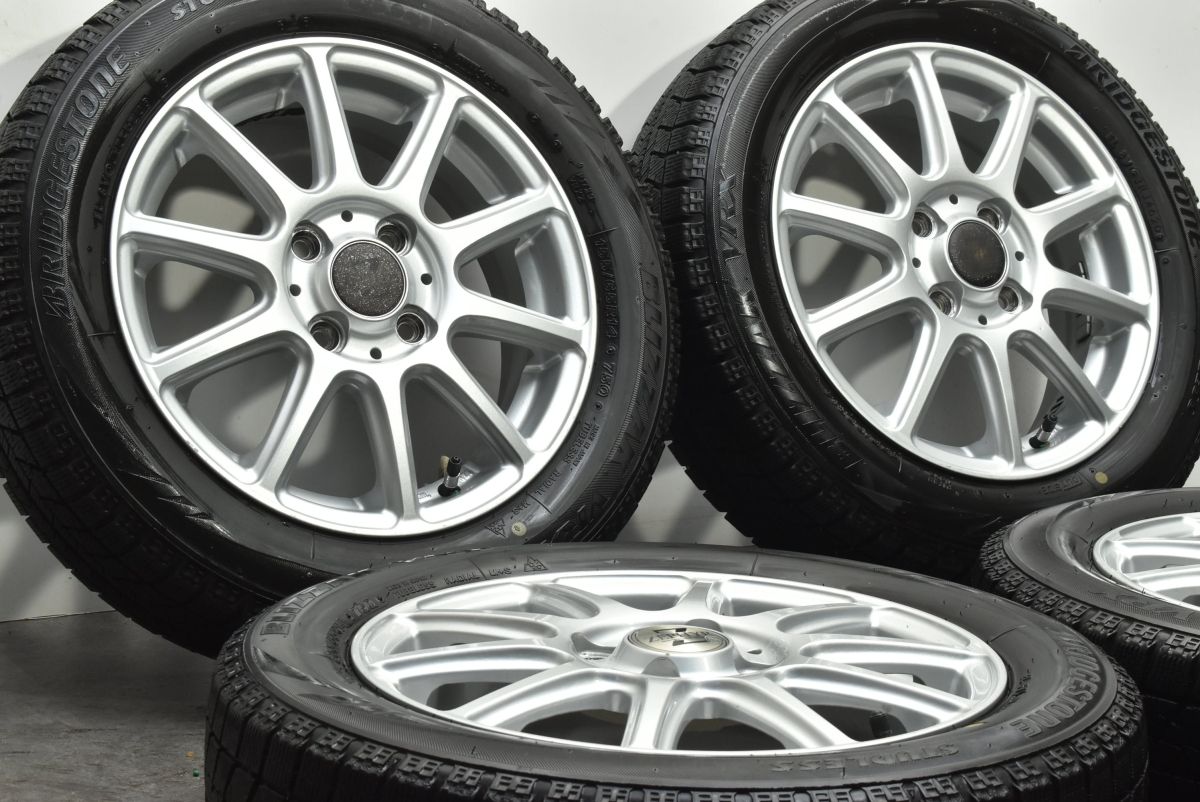 美品】ZEPHYR 14in 4.5J +43 PCD100 ブリヂストン ブリザック VRX 155 