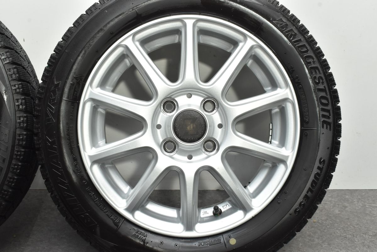 美品】ZEPHYR 14in 4.5J +43 PCD100 ブリヂストン ブリザック VRX 155 