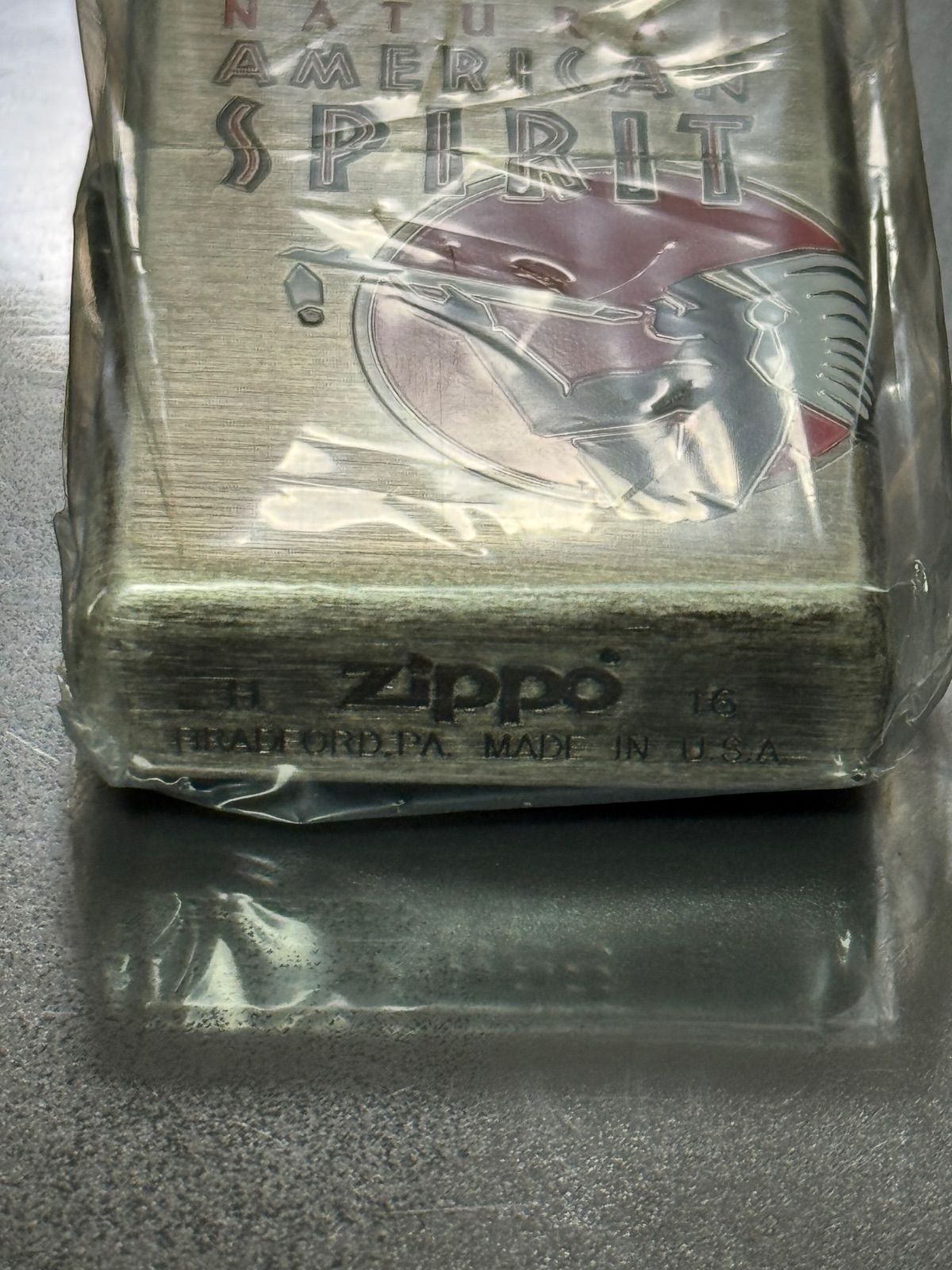 zippo NATURAL AMERICAN SPIRIT 限定品 2016年製 zippo NATURAL AMERICAN SPIRIT 限定品 特殊加工品 2016年製