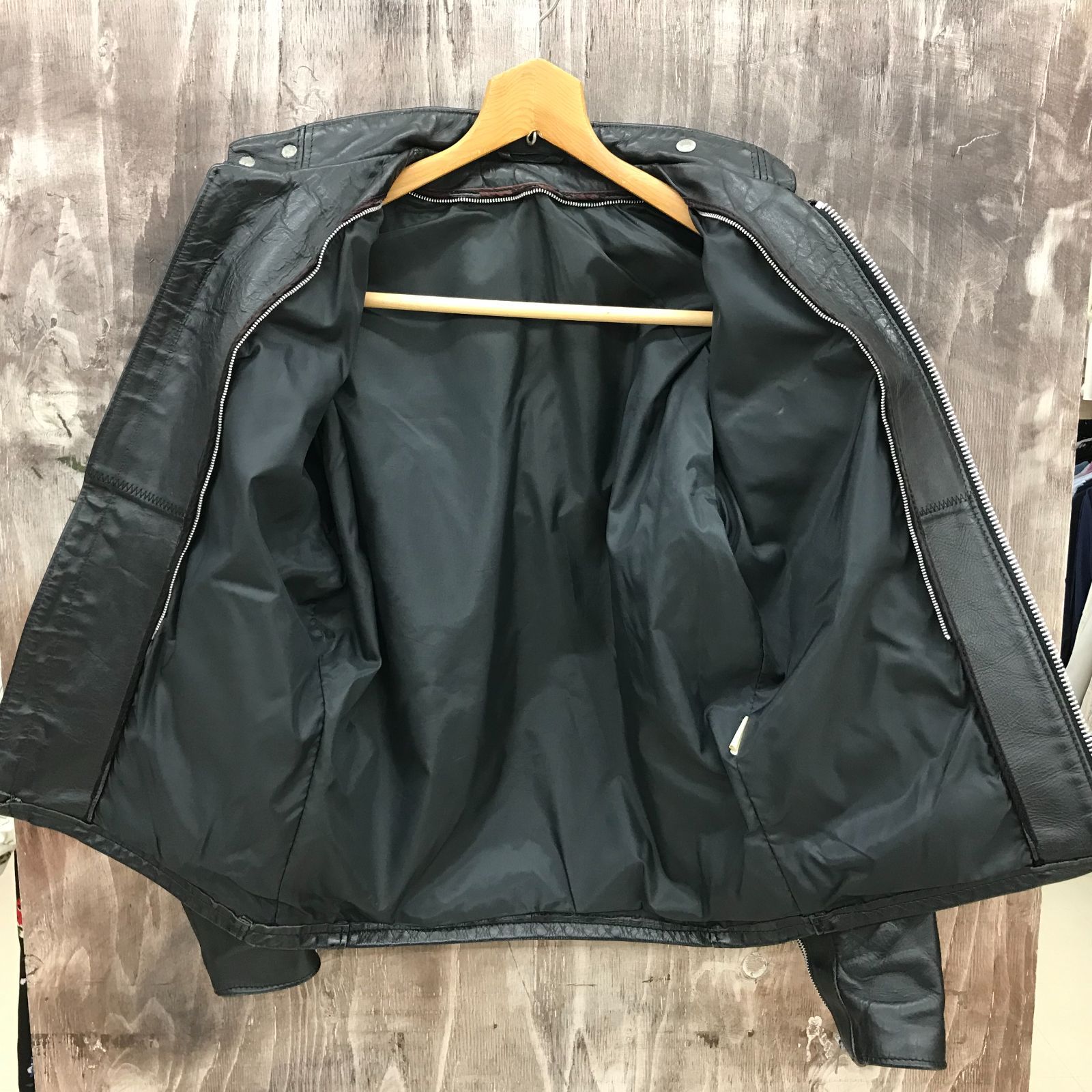 schott ショット バイカー レザー ライナー欠損 シングル
